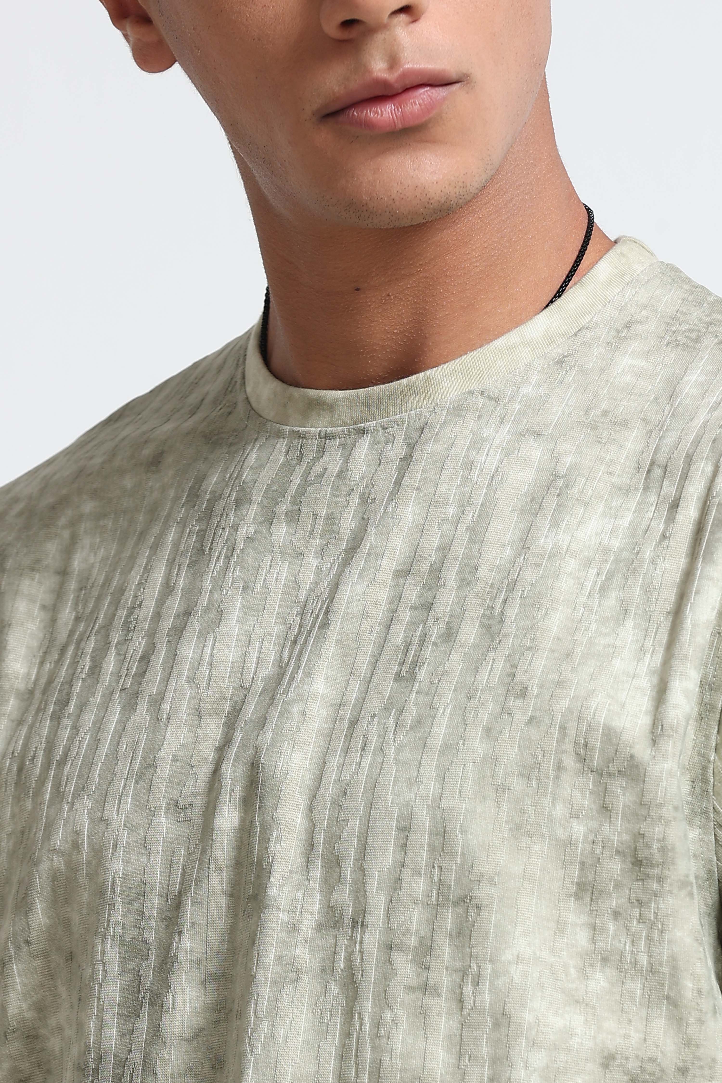 Men Green Casual Relaxed Fit T-Shirt