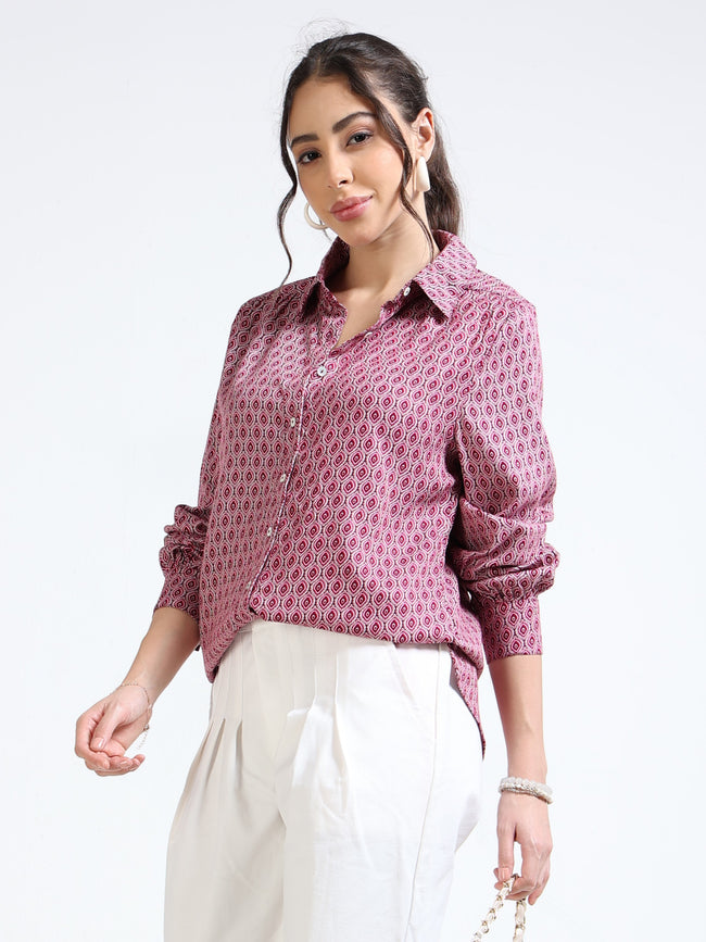 Women Printed Regular Fit Shirt