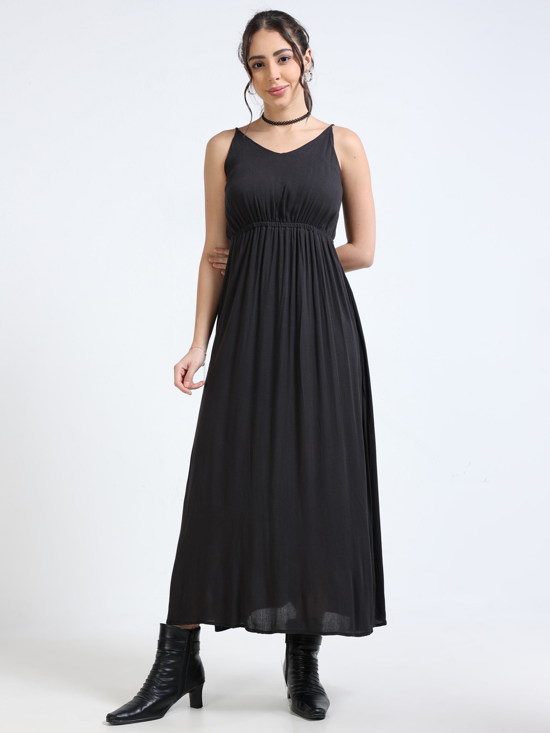 Women Black Maxi Dress