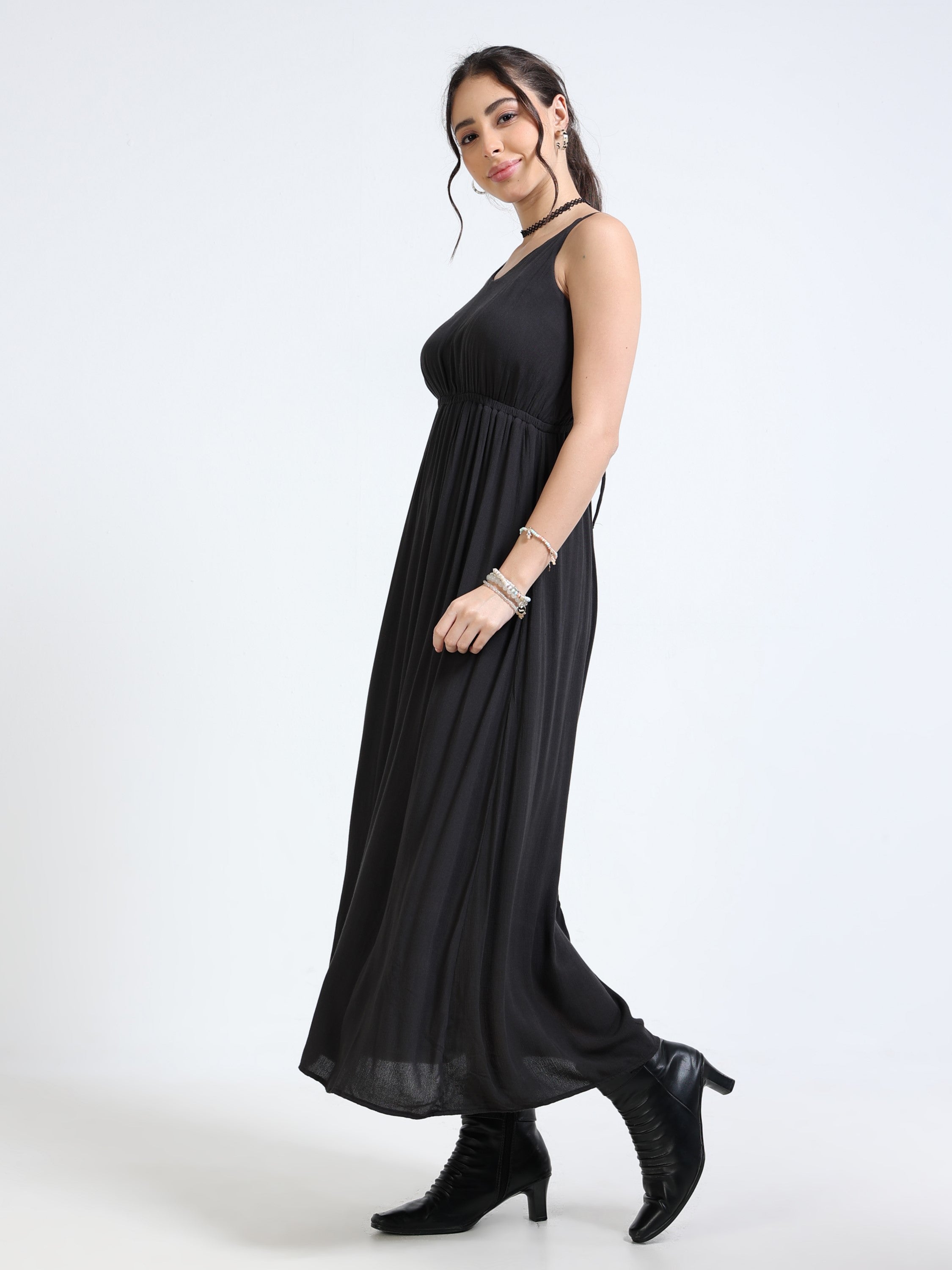 Women Black Maxi Dress