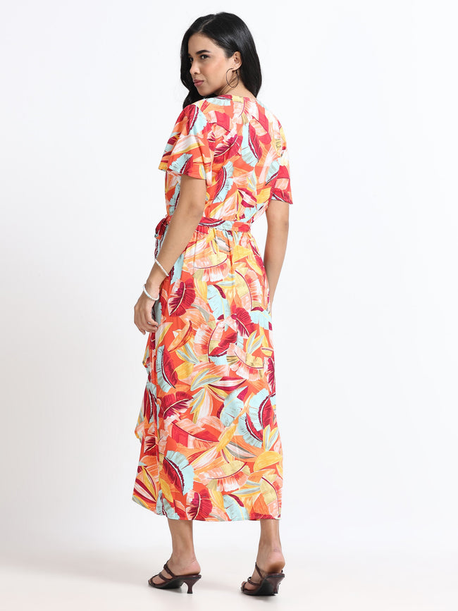 Women Viscose Maxi Party Dress