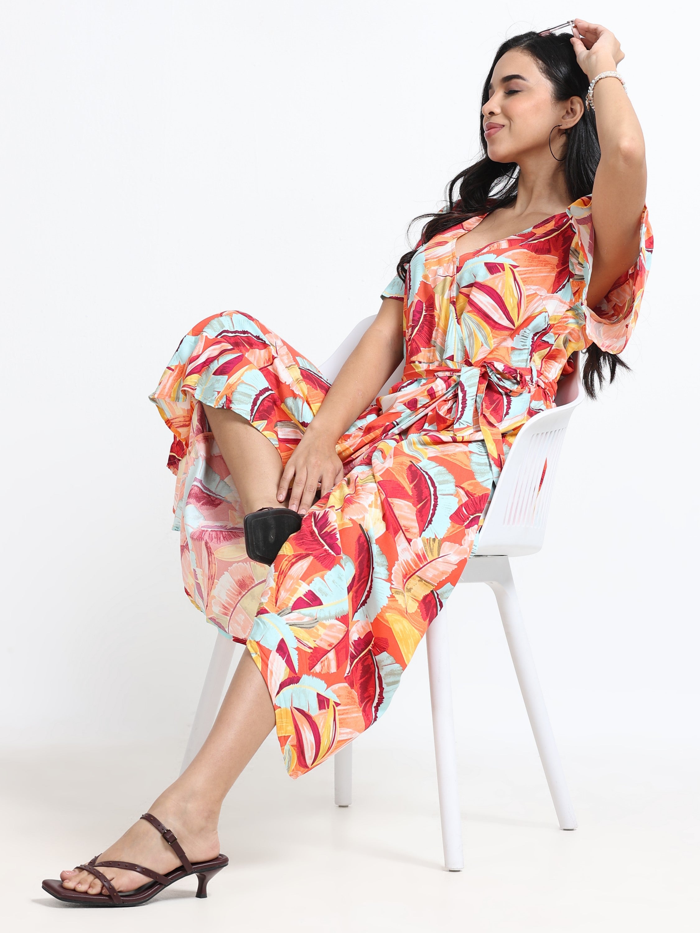 Women Viscose Maxi Party Dress