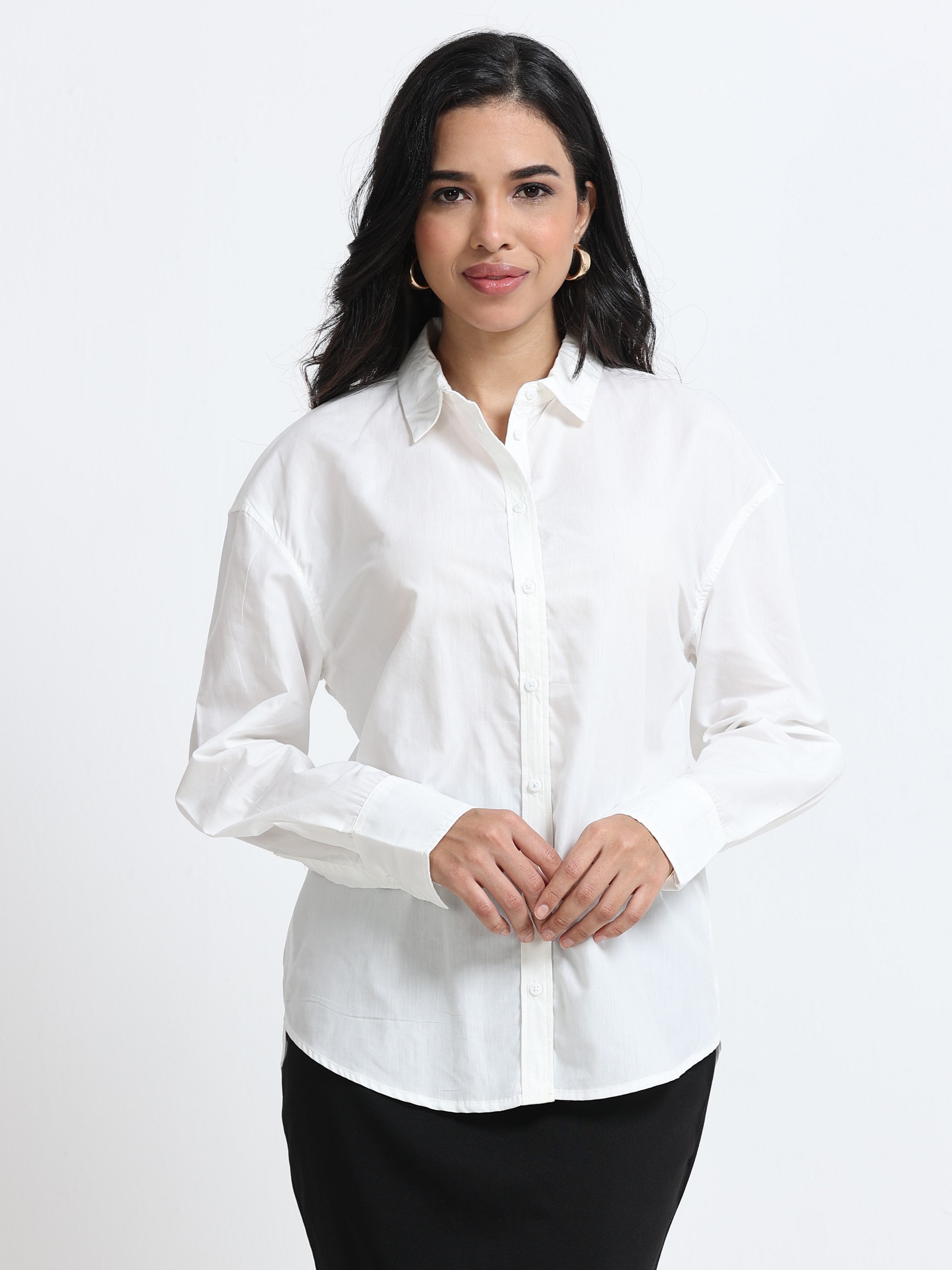 Women White Regular Fit Shirt