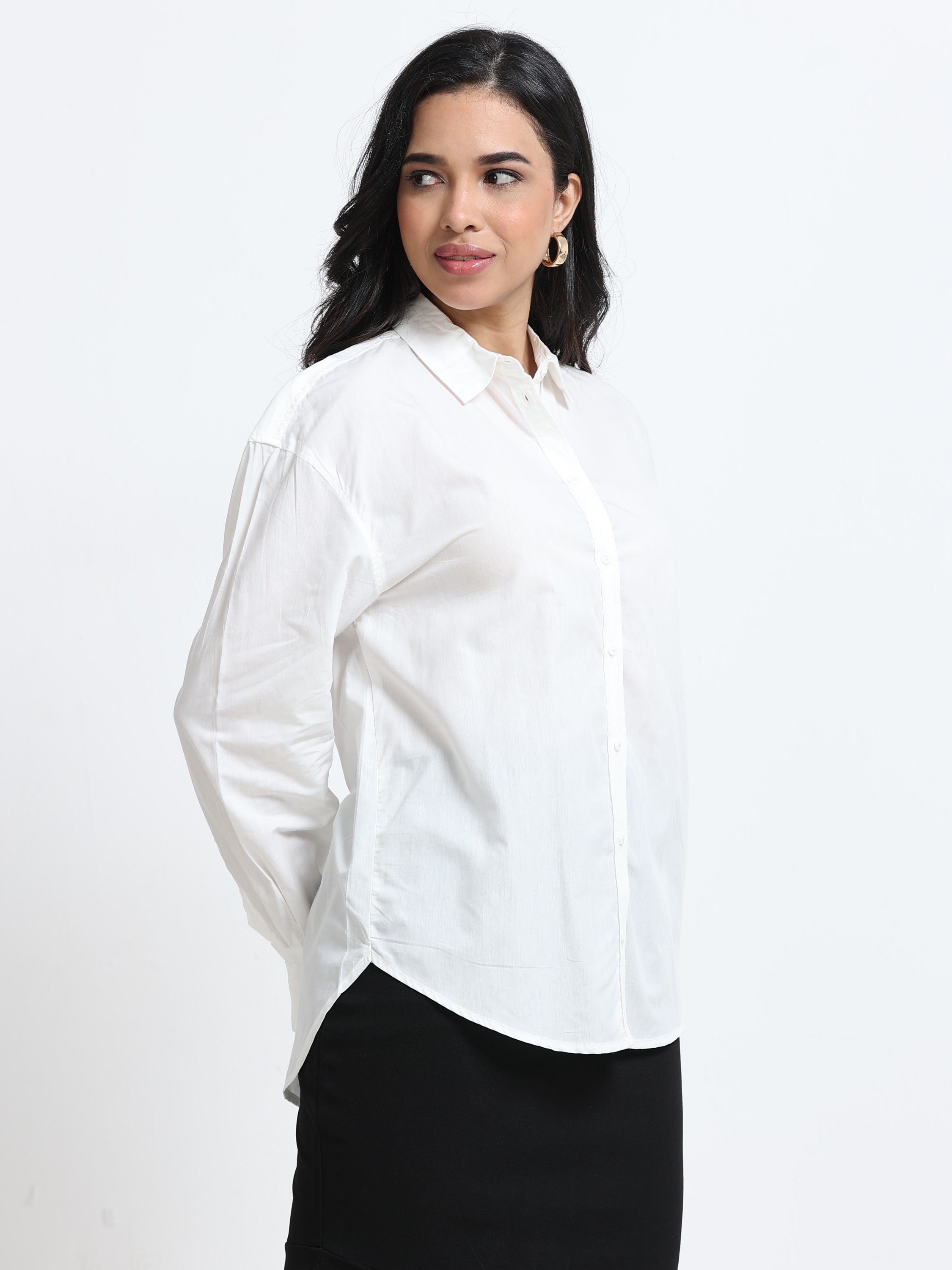 Women White Regular Fit Shirt