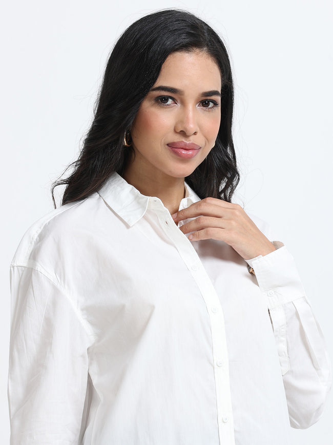 Women White Regular Fit Shirt
