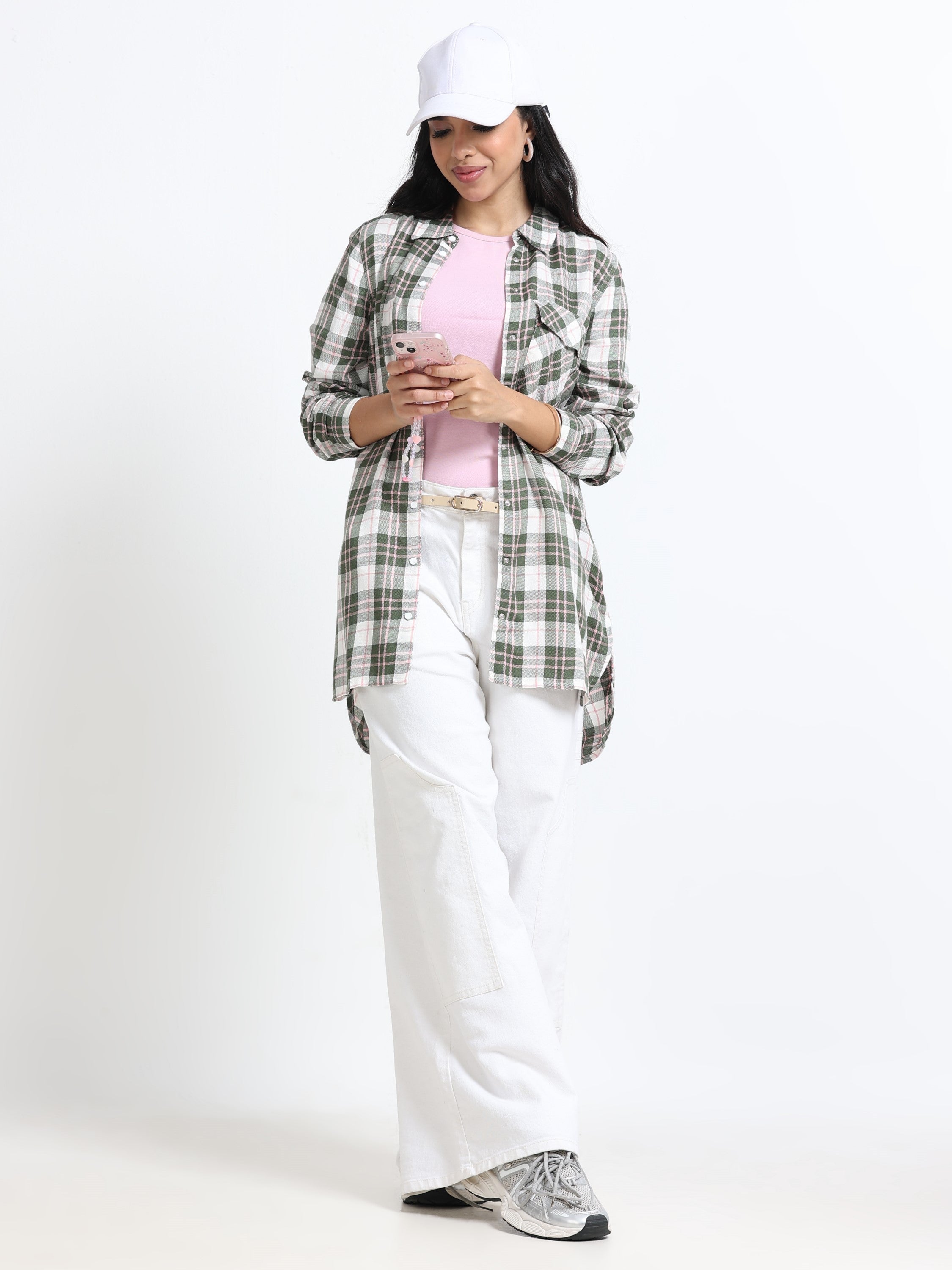 Women Comfort Fit Checked Shirt