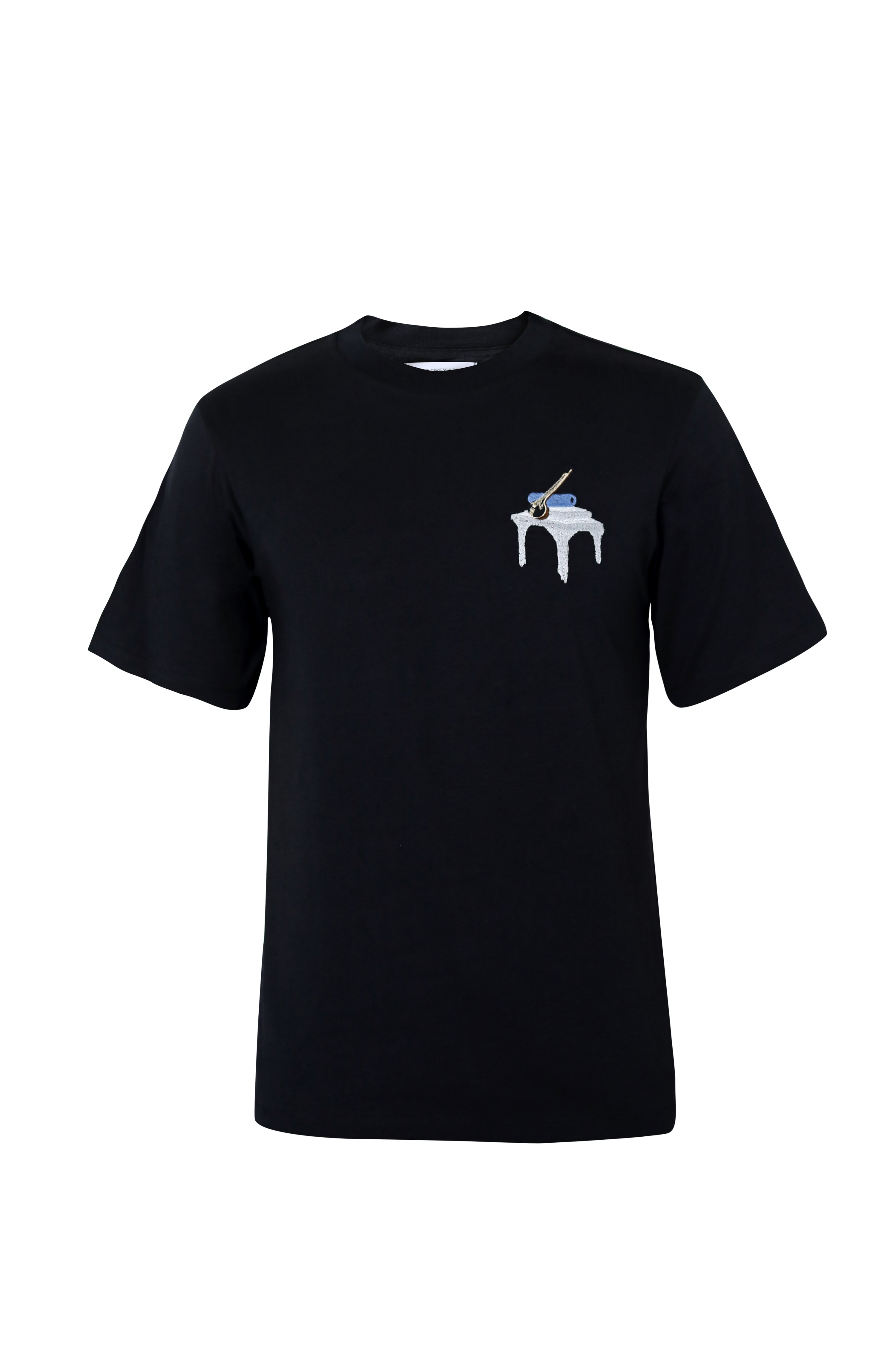 Men Black Tanpura T-shirt