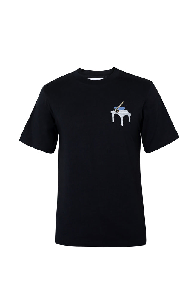 Men Black Tanpura T-shirt