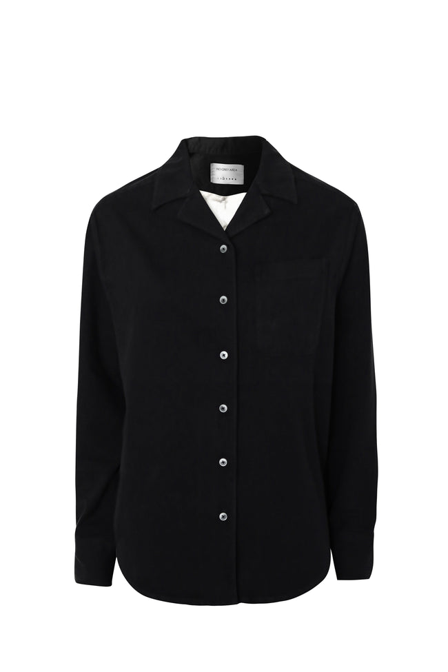 Women Black Kiss No Cowards Overshirt
