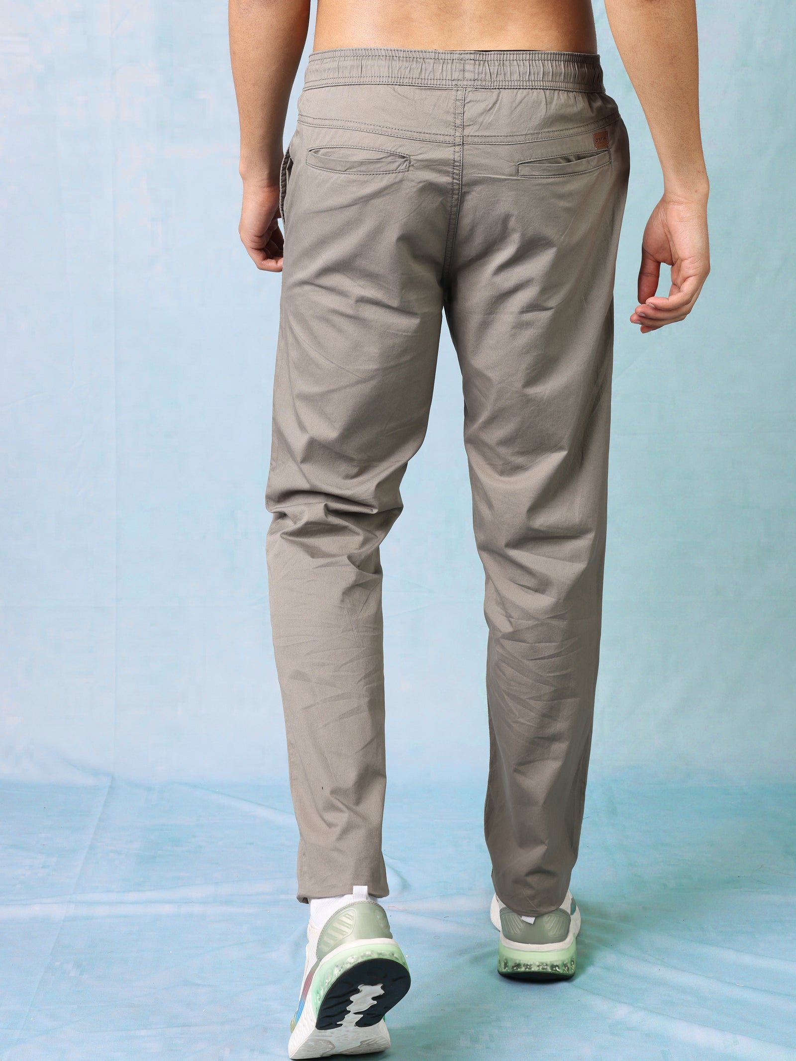 Men Olive Regular Fit Joggers