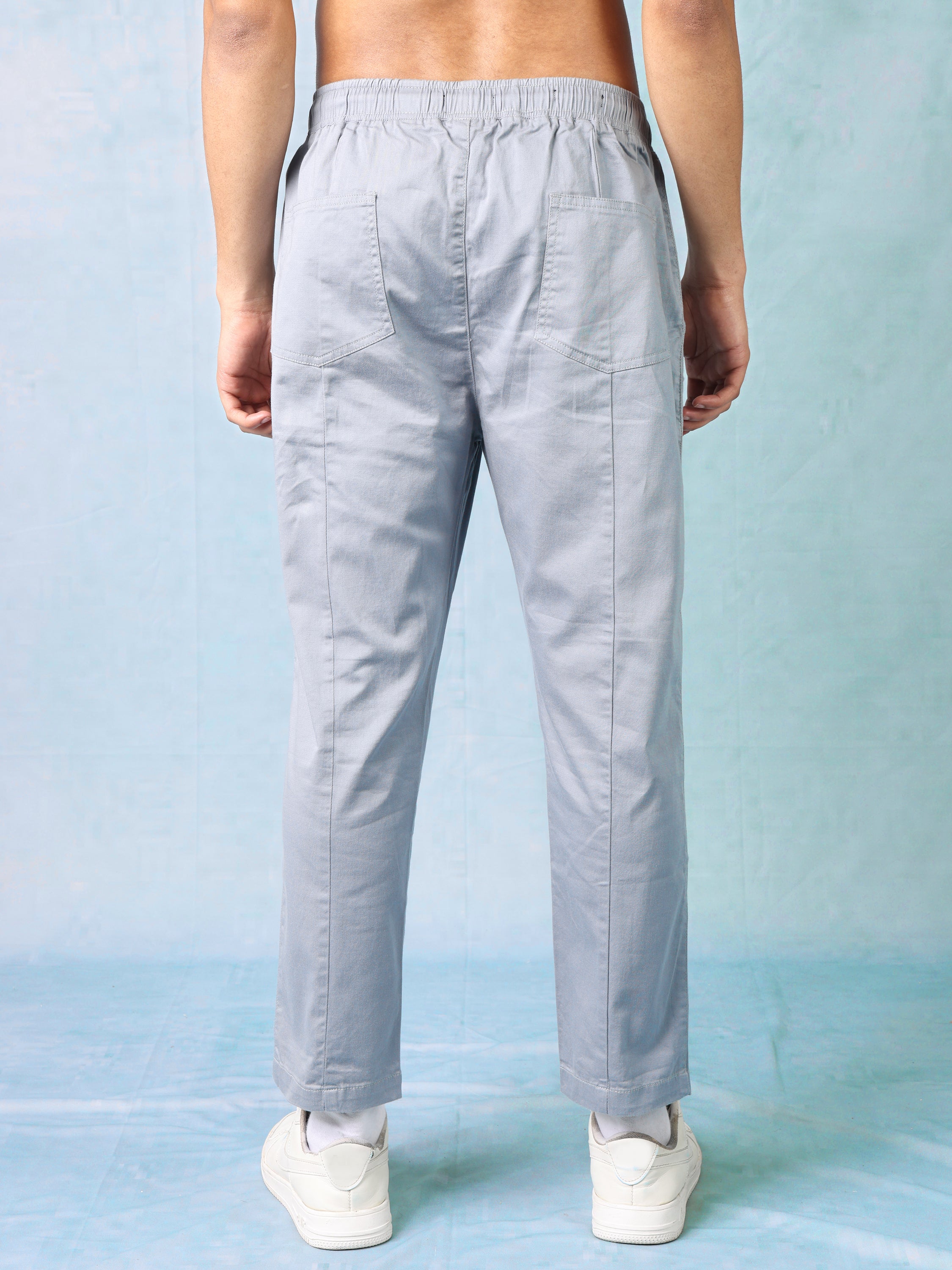 Men Blue Comfort Fit Jogger with Front Pockets