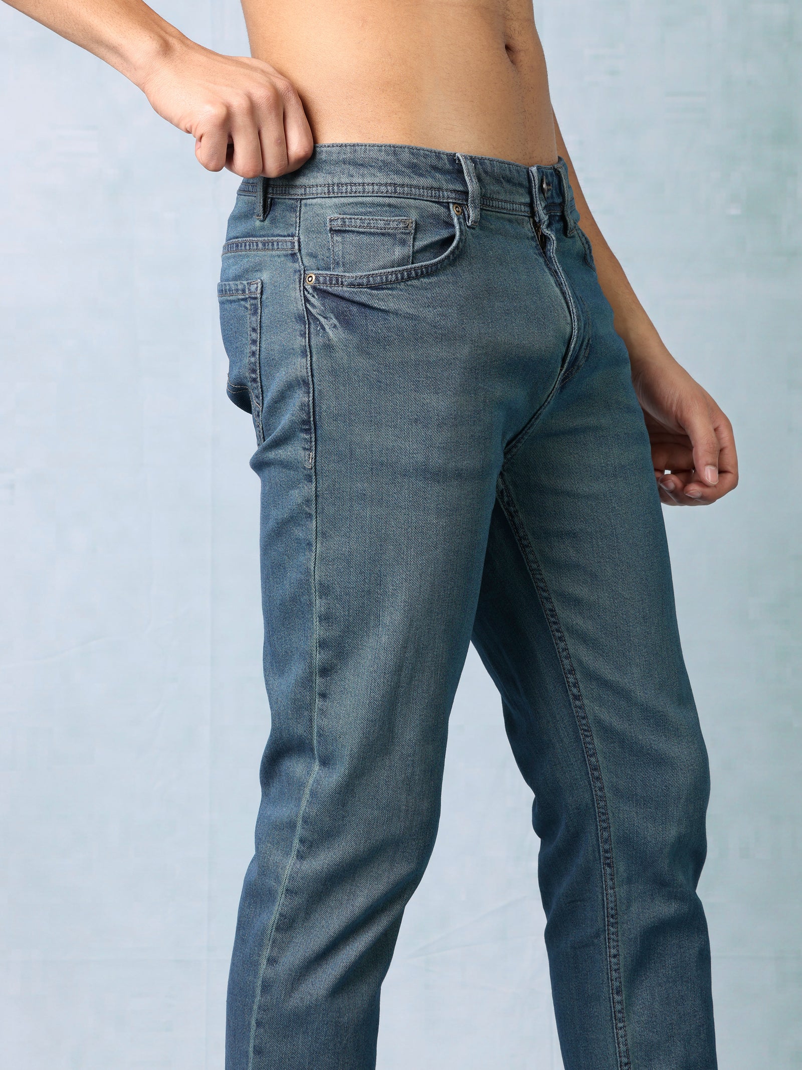 Men Blue Straight Fit Jeans