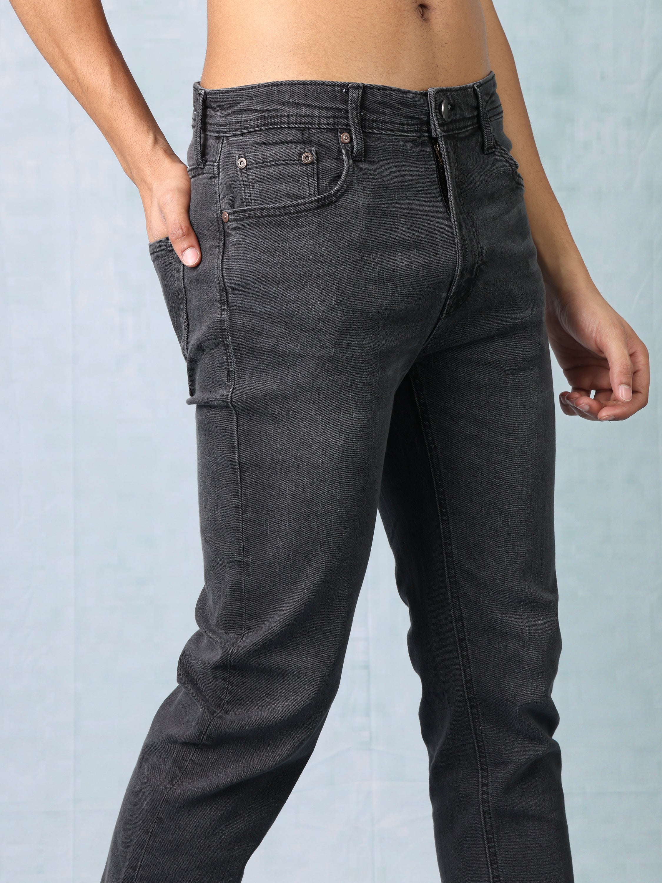Men Black Slim Fit Jeans