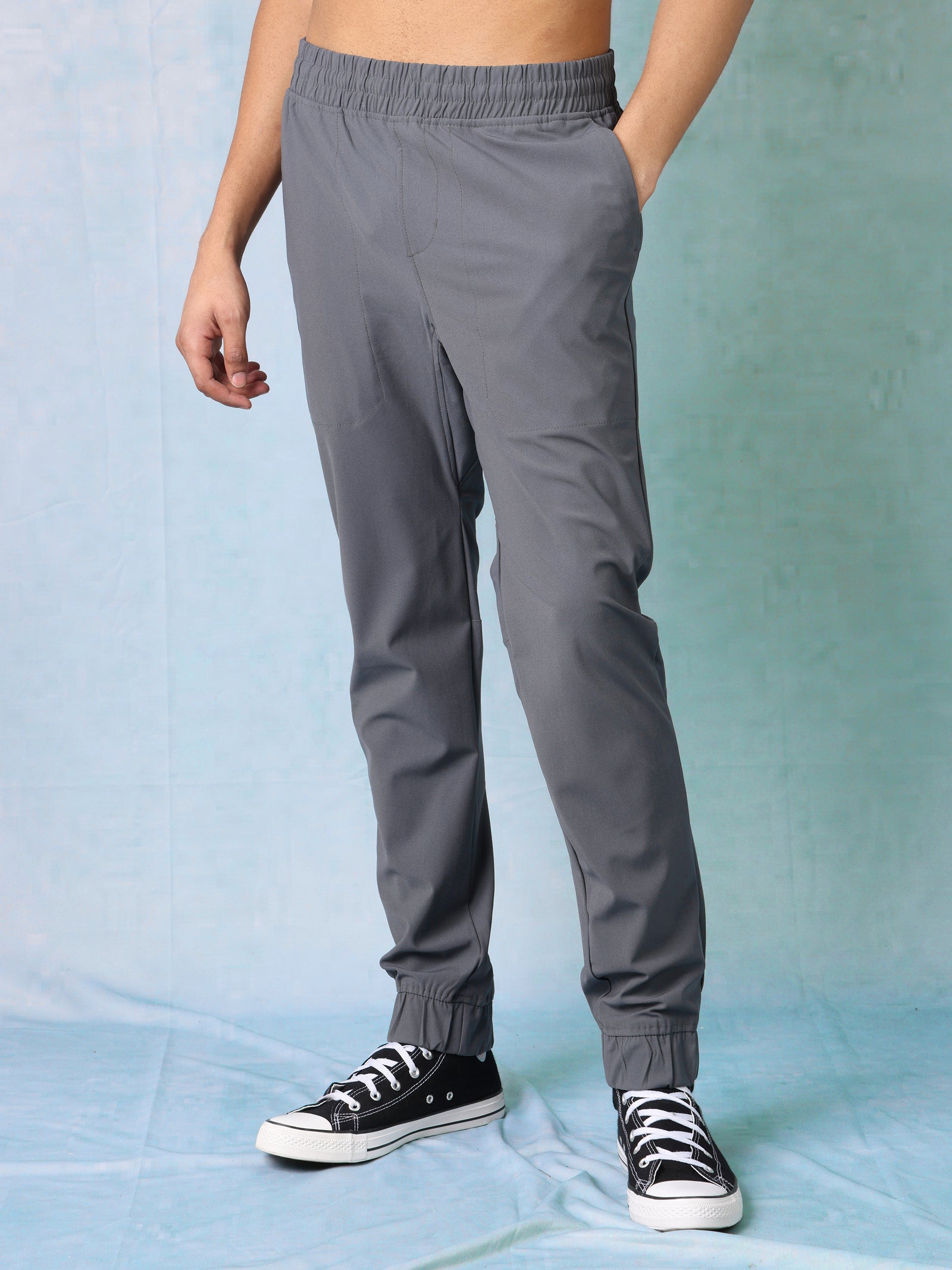 Men Grey Regular Fit Joggers