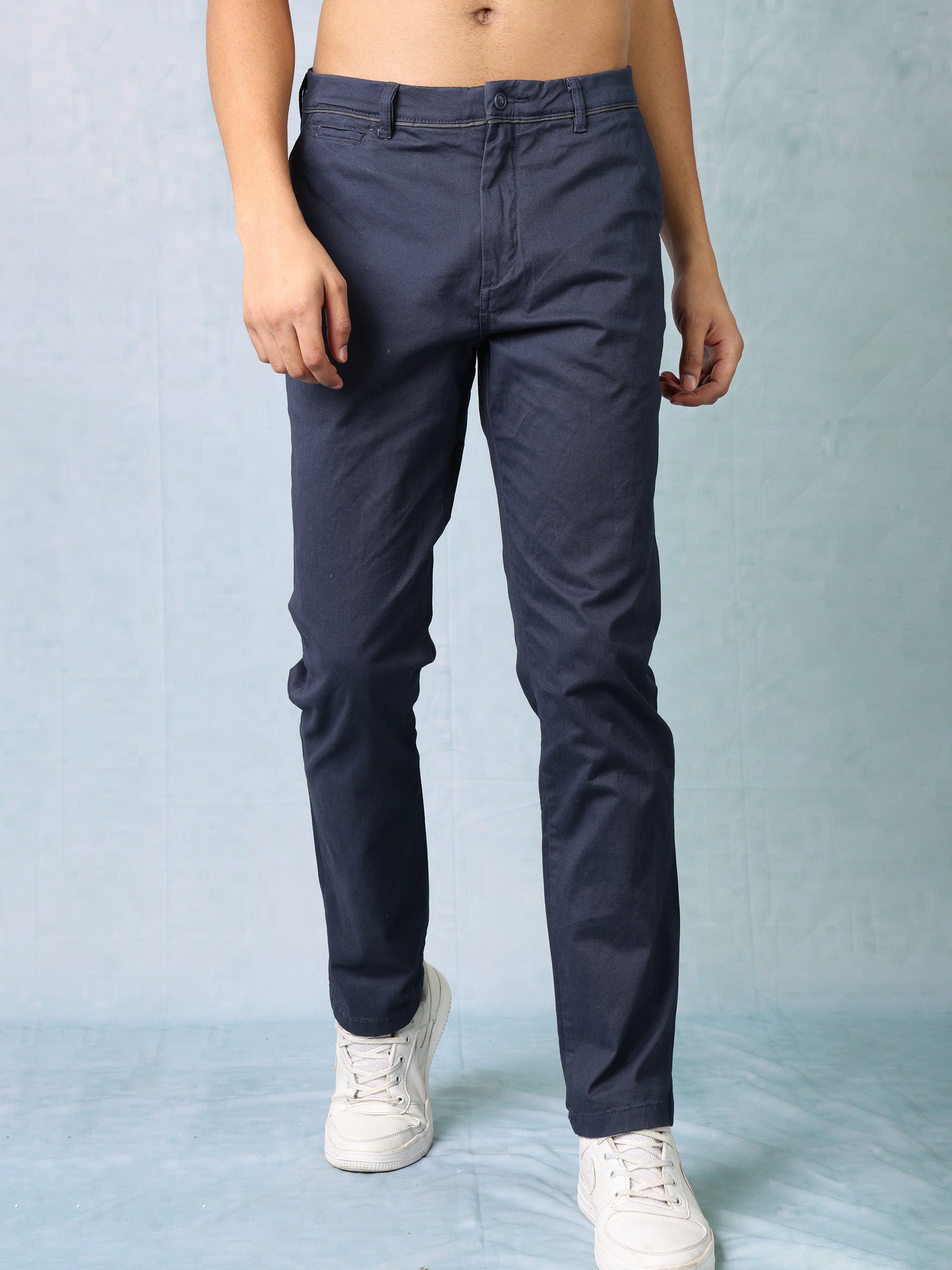 Men Black Regular Fit Trouser