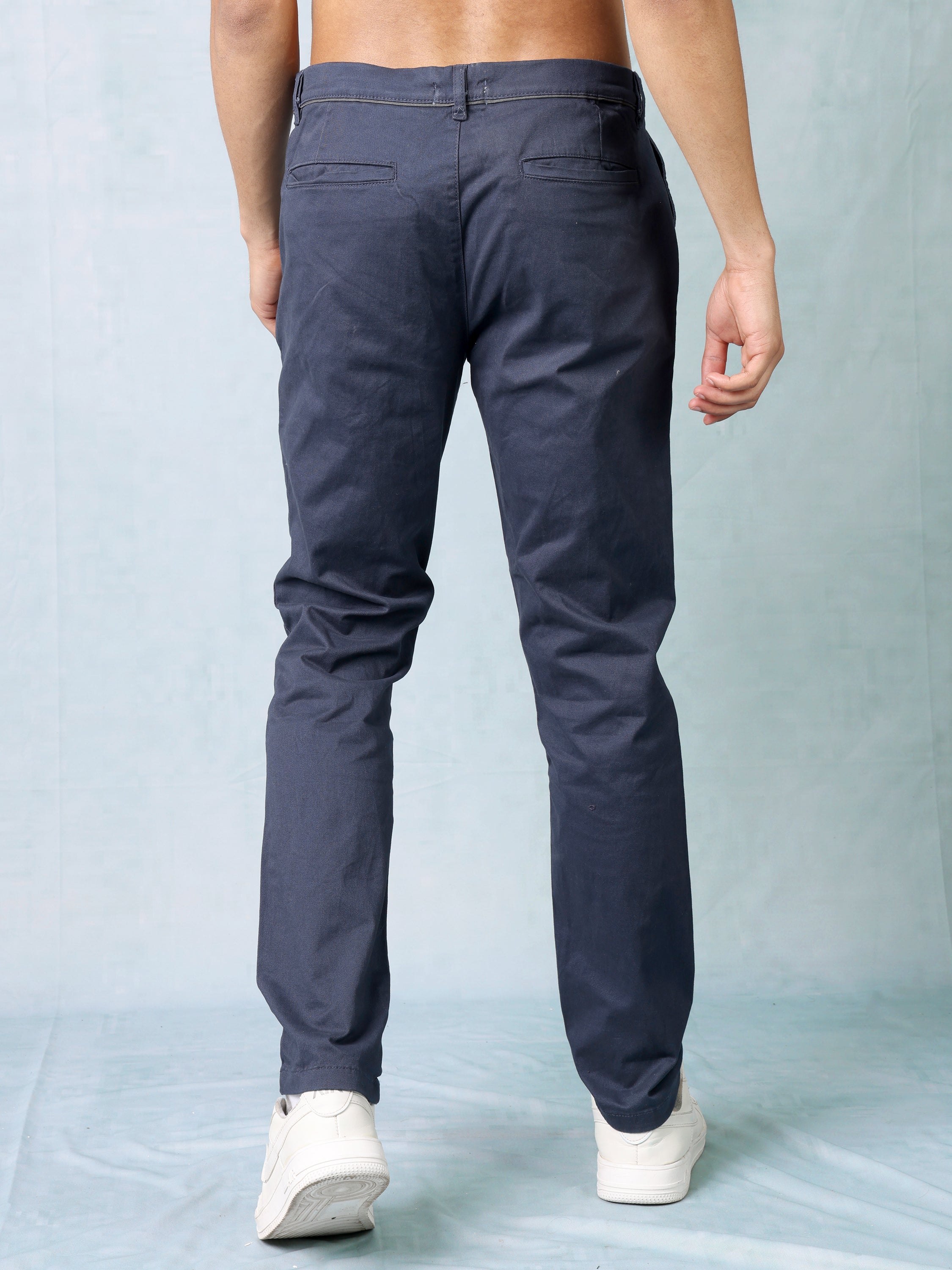 Men Black Regular Fit Trouser