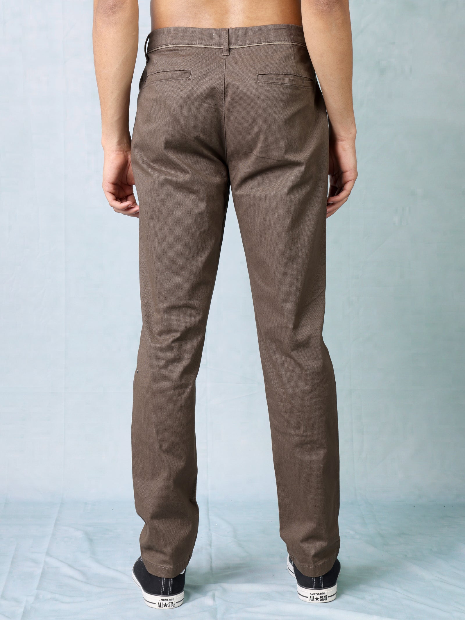 Men Brown Regular Fit Trousers