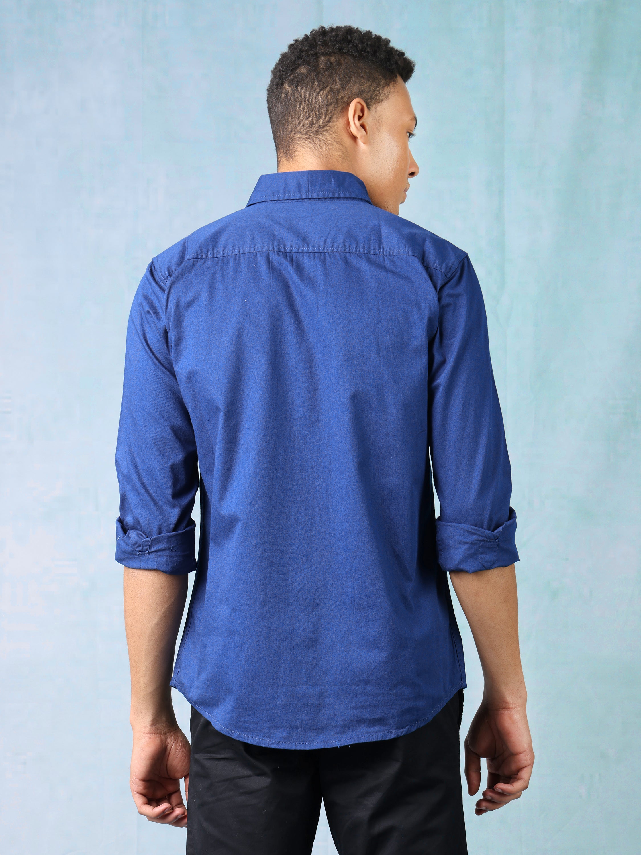 Men Blue Regular Fit Shirt