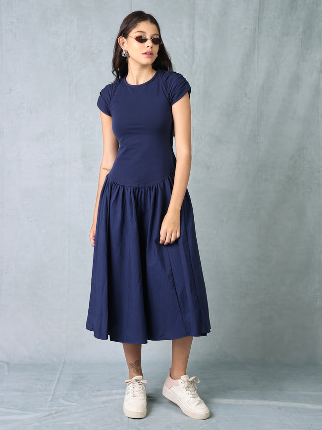 Women Navy Regular Fit Dress