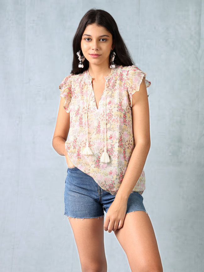 Women Floral Printed Regular Fit Top