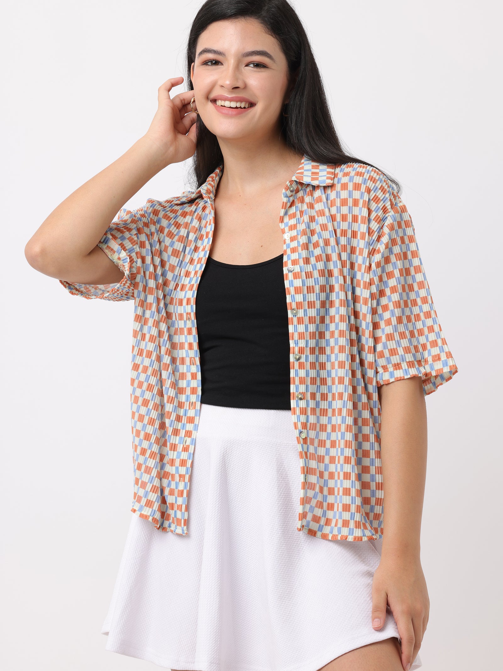 Women Multi Boxy Fit Printed Shirt