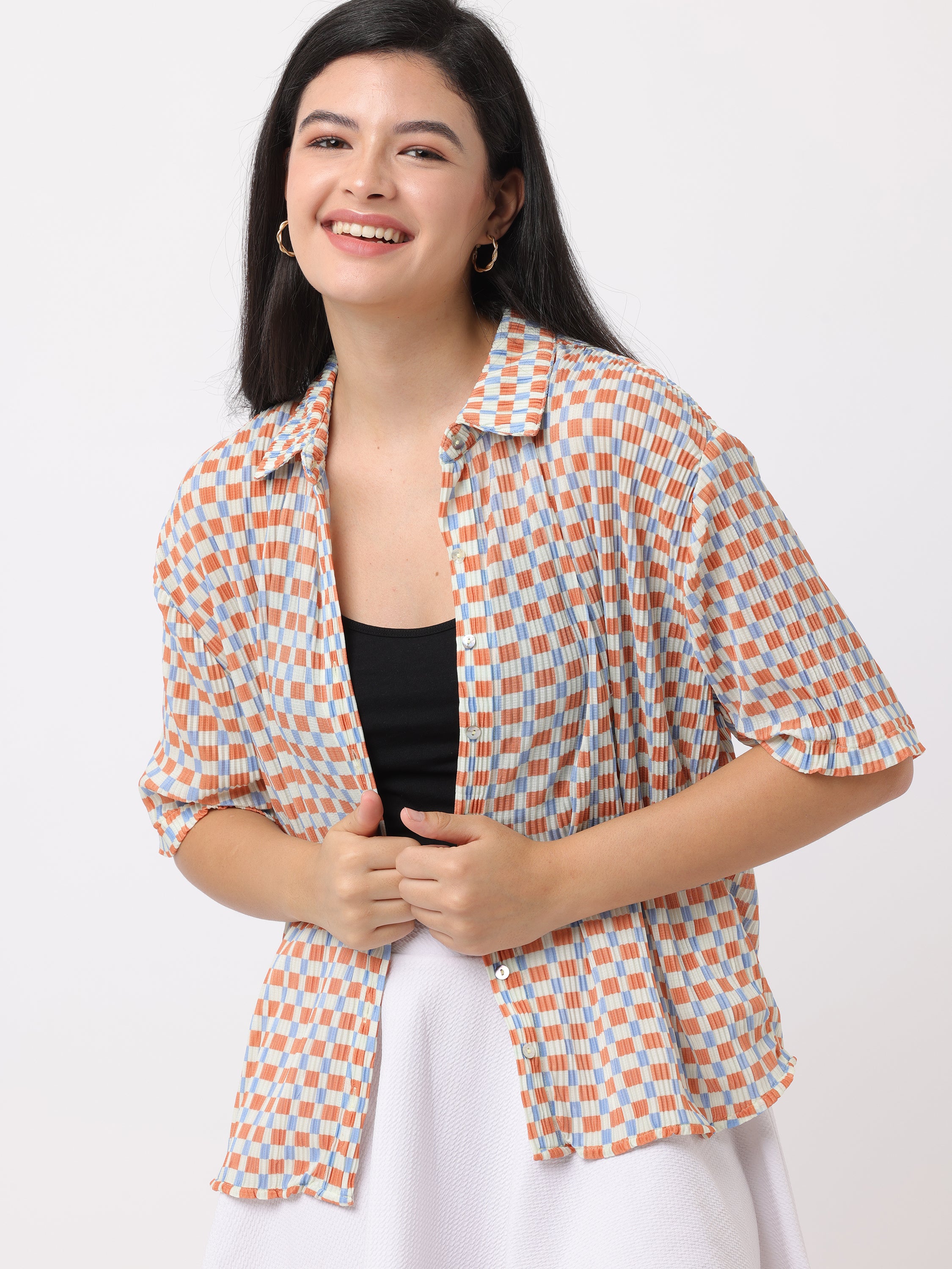 Women Multi Boxy Fit Printed Shirt