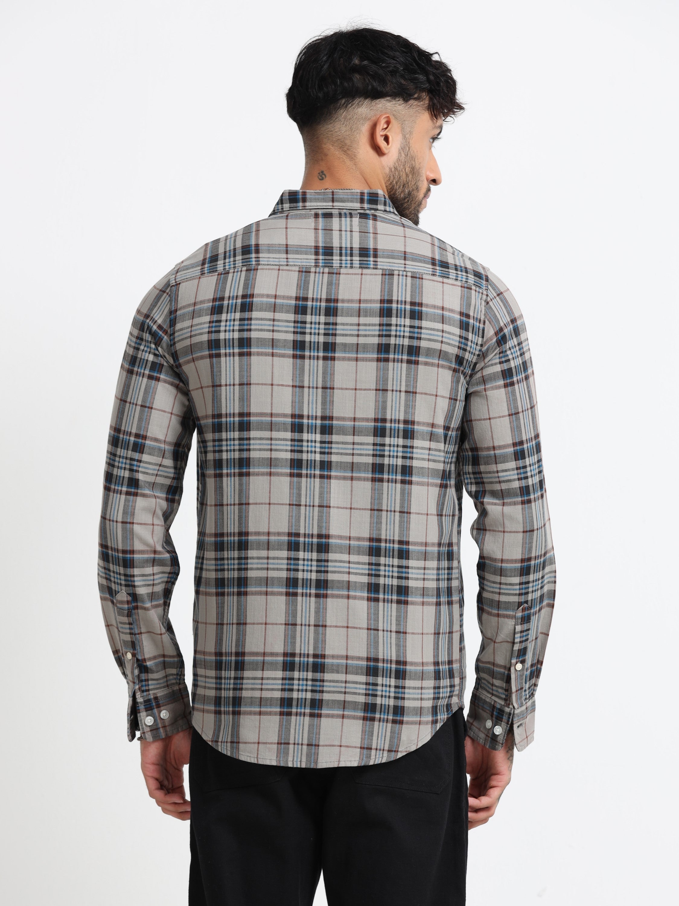 Men Multi Colored Check Shirt