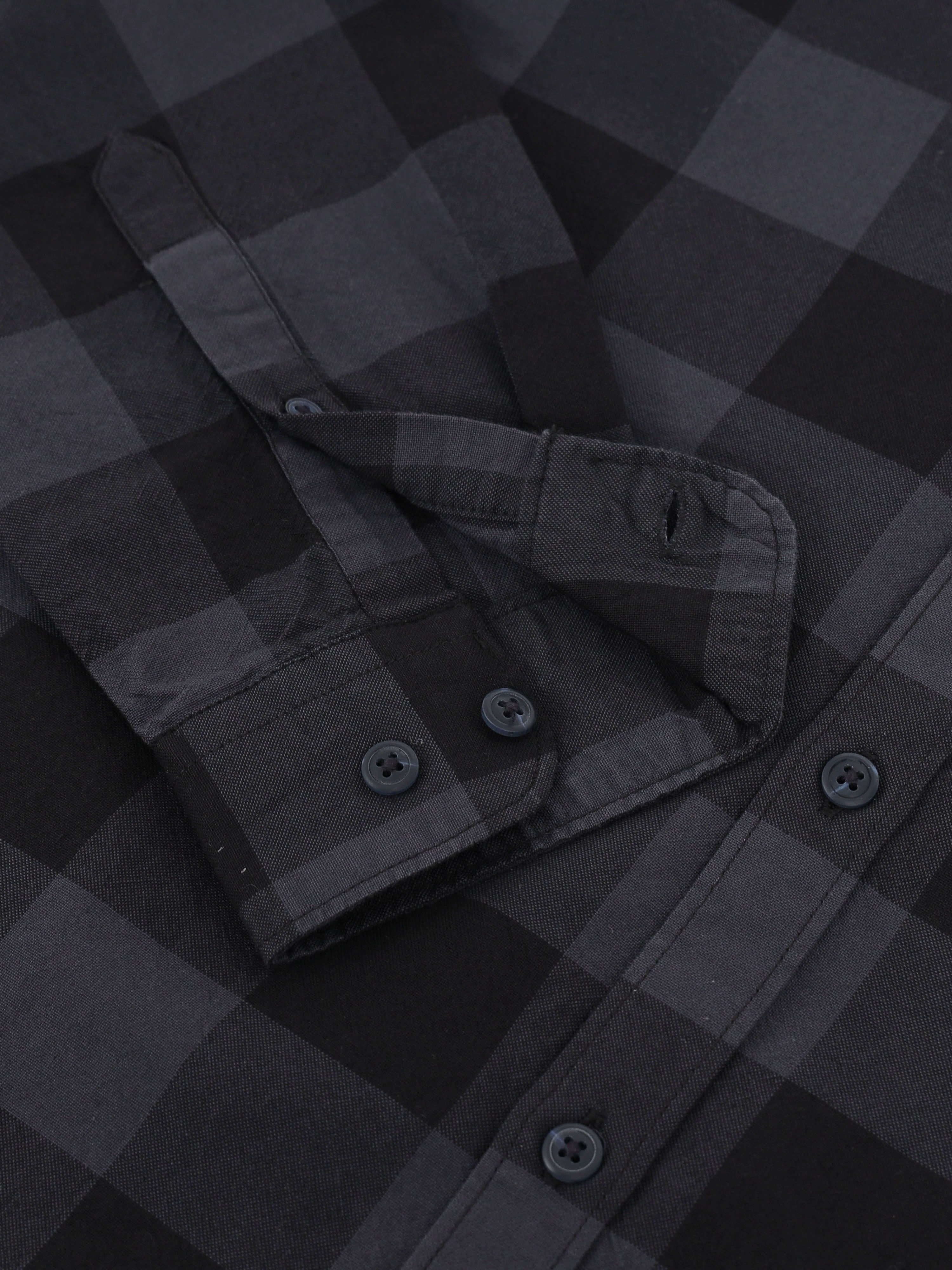 Men Grey Checked Shirt