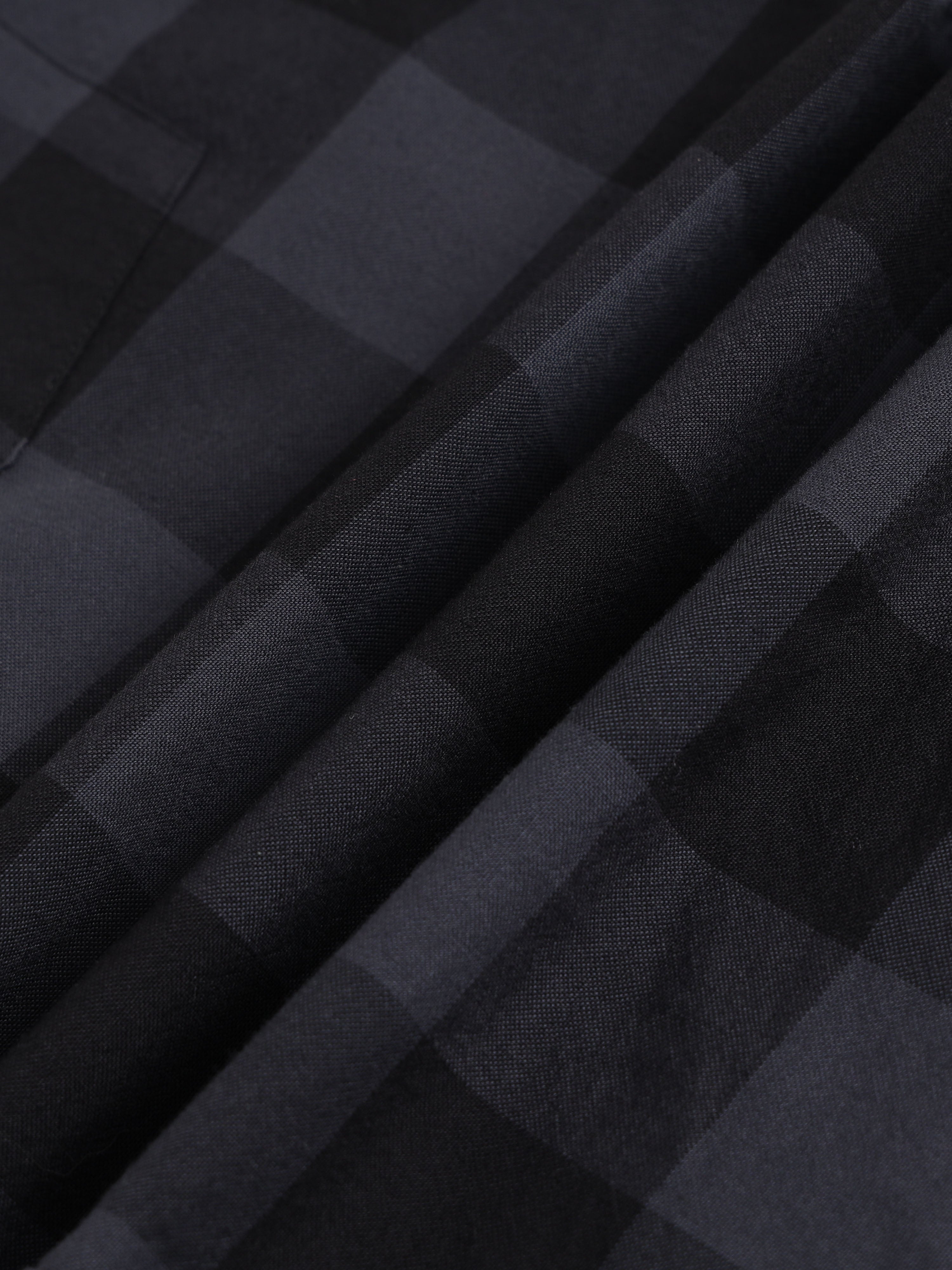 Men Grey Checked Shirt