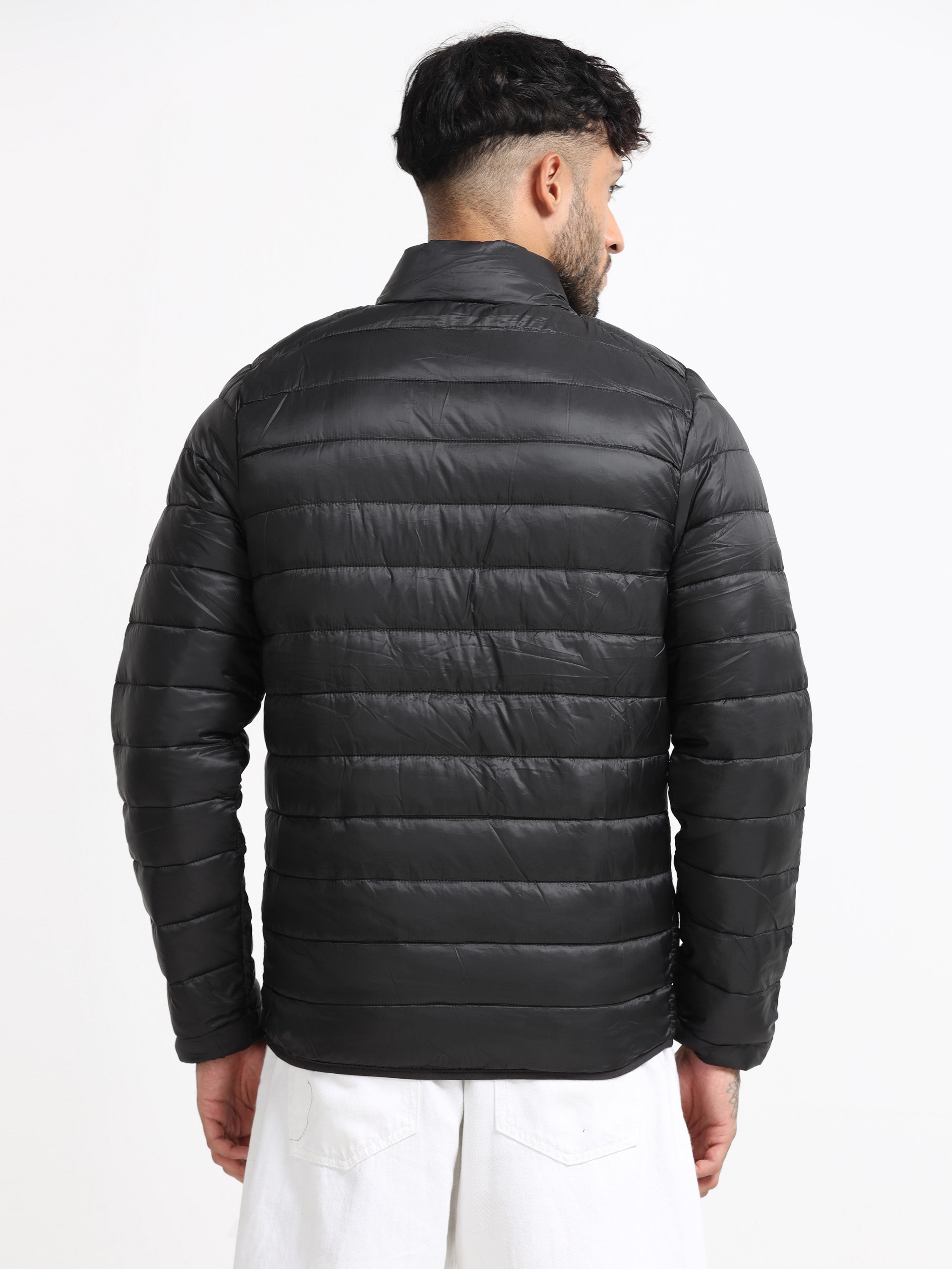 Men Black Puffer Jacket