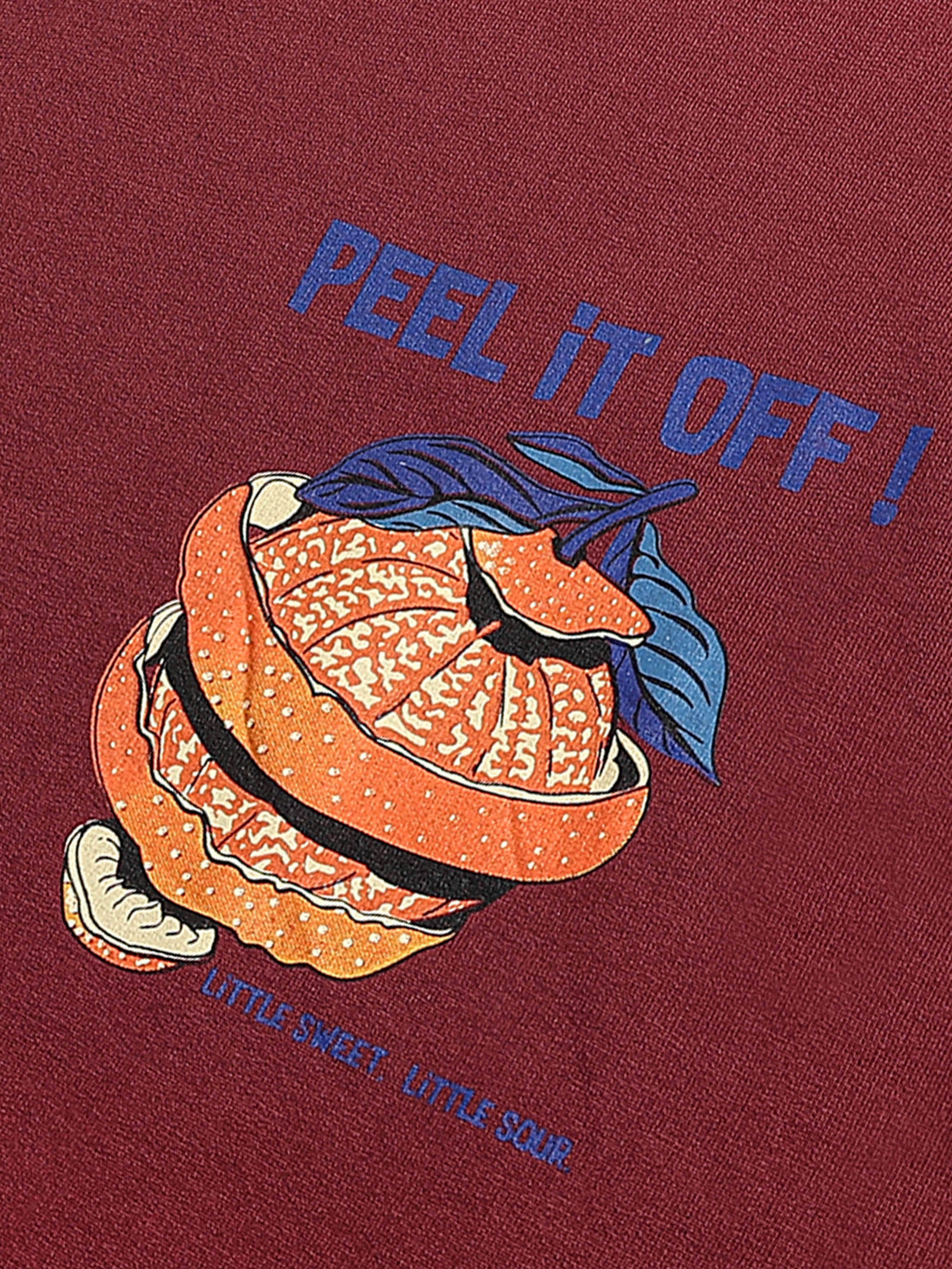 Men Rust Oversized Sweatshirt