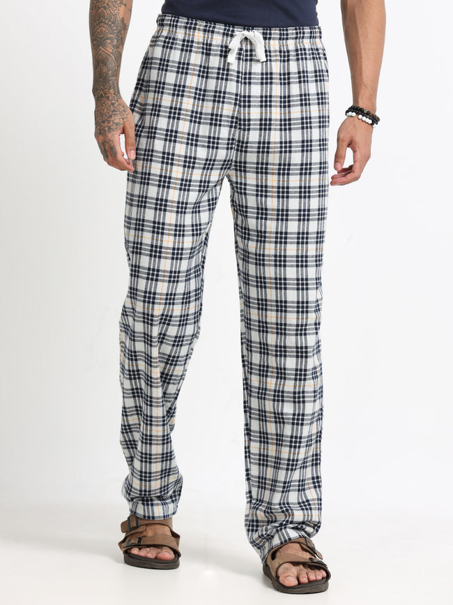 Men Multi Check Lounge Pants