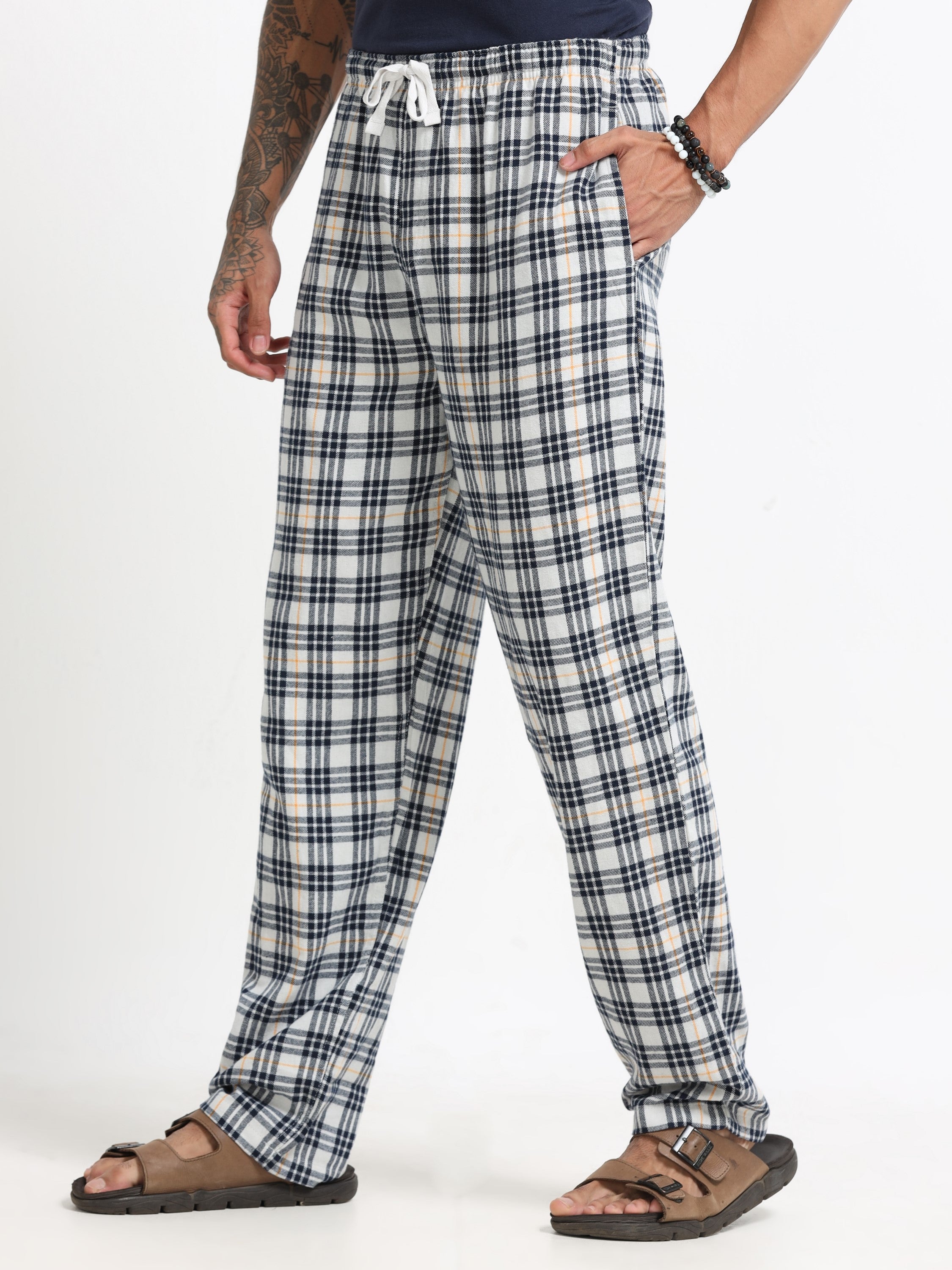 Men Multi Check Lounge Pants