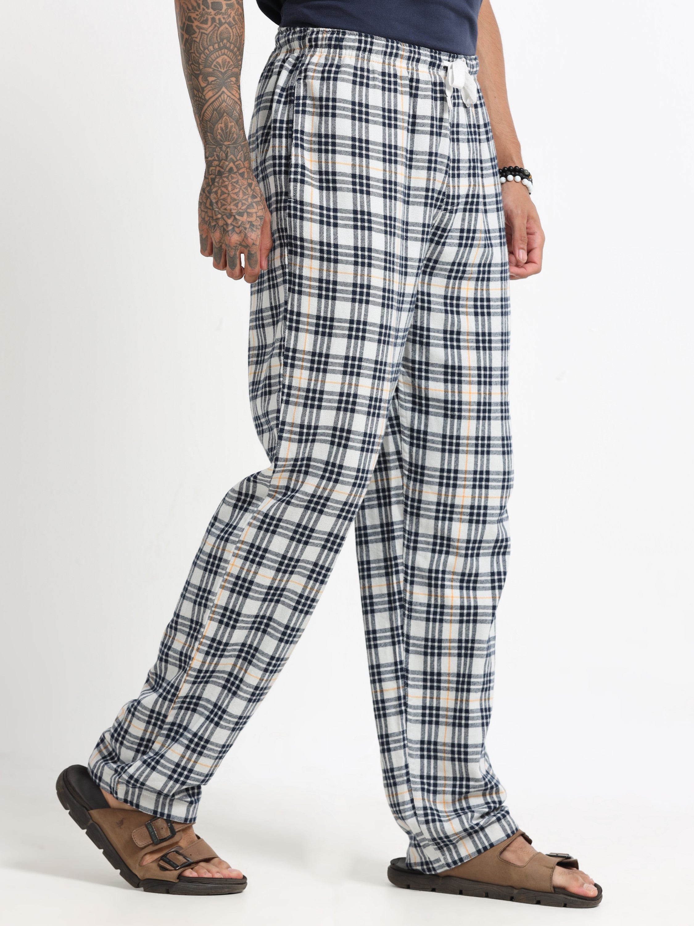 Men Multi Check Lounge Pants