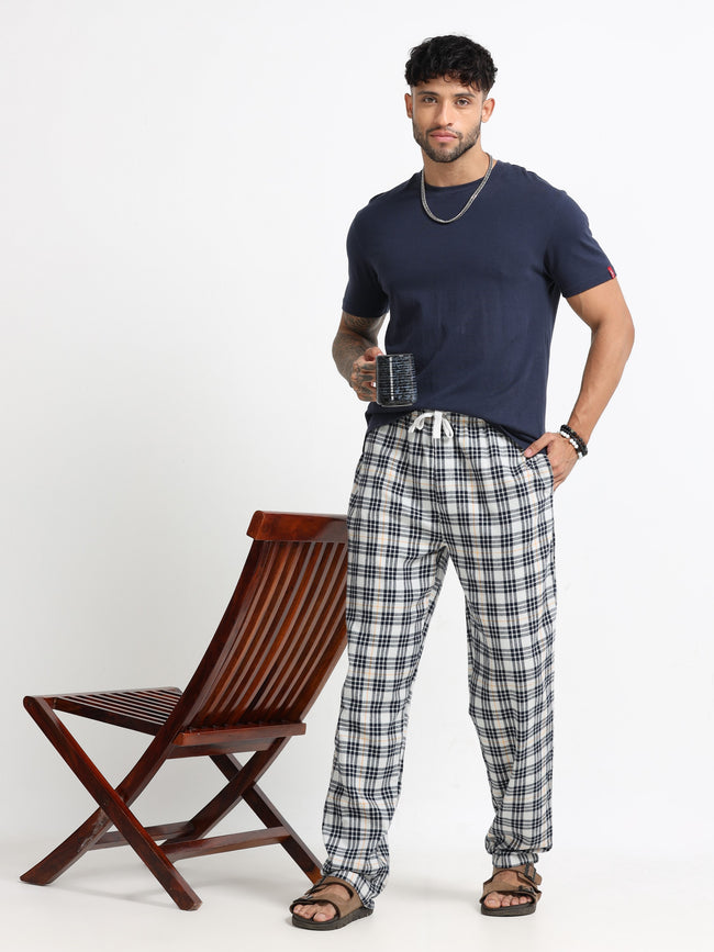 Men Multi Check Lounge Pants