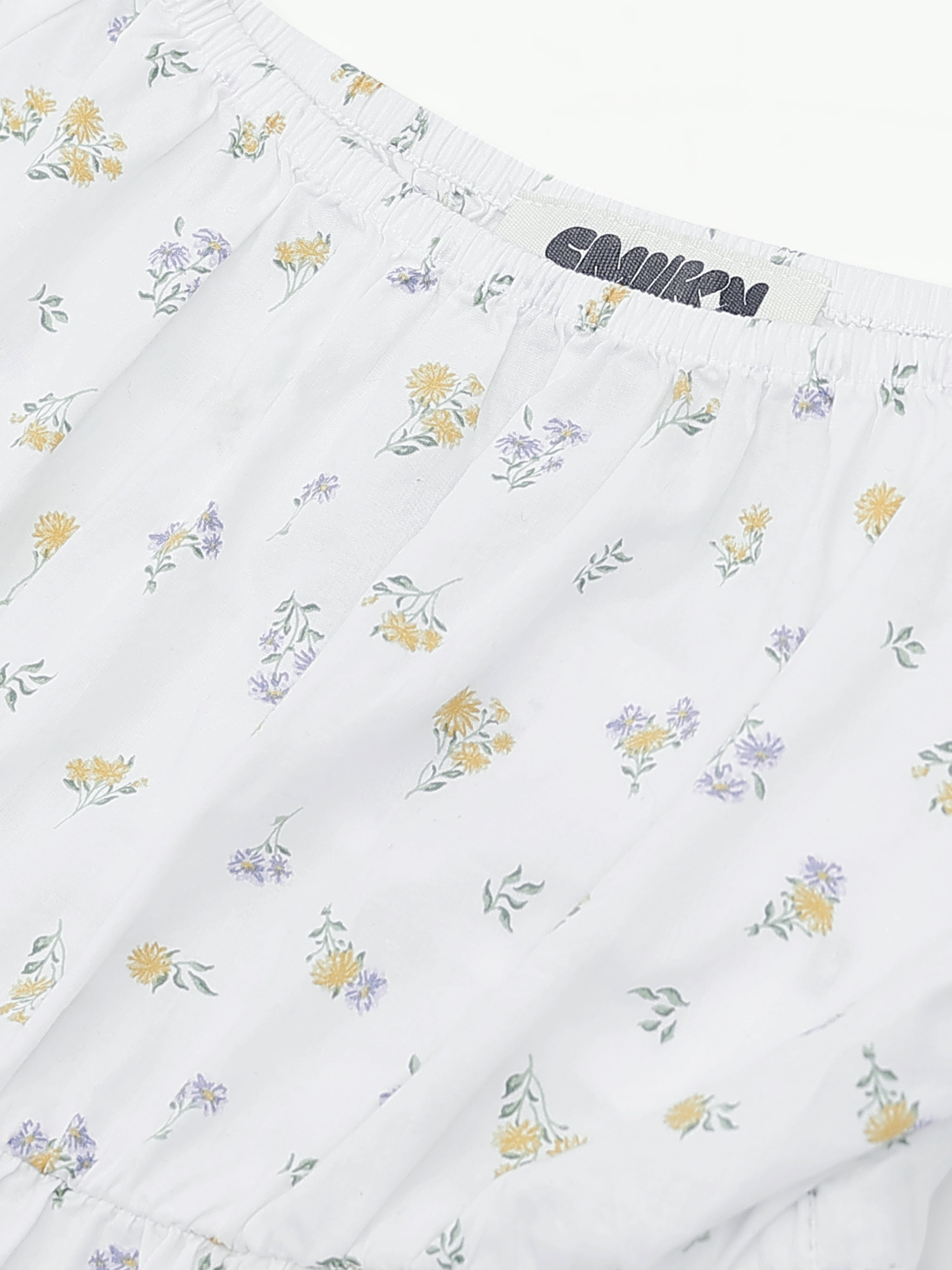 Women Ditsy Printed Crop Top