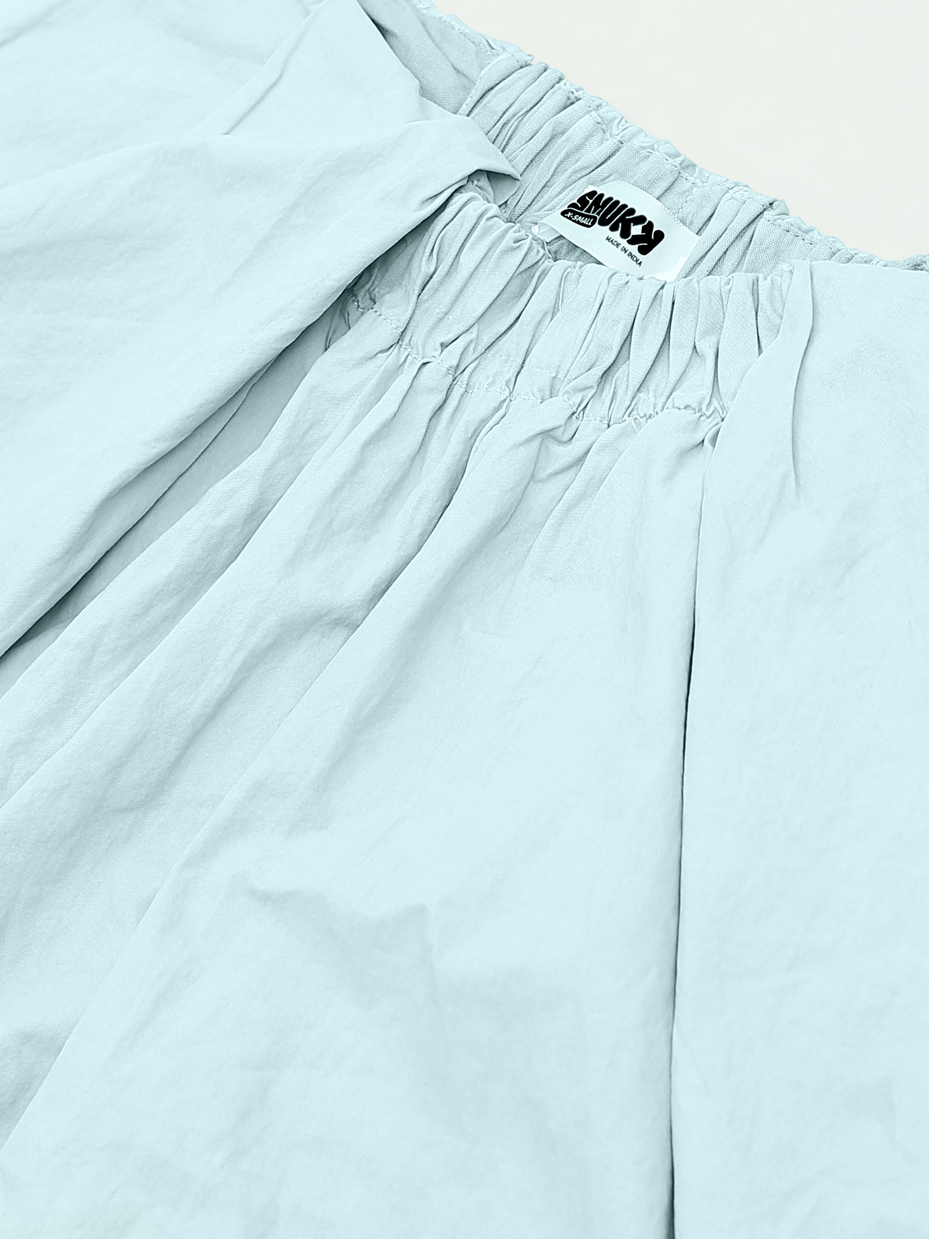 Women Blue Flare Fit Pants