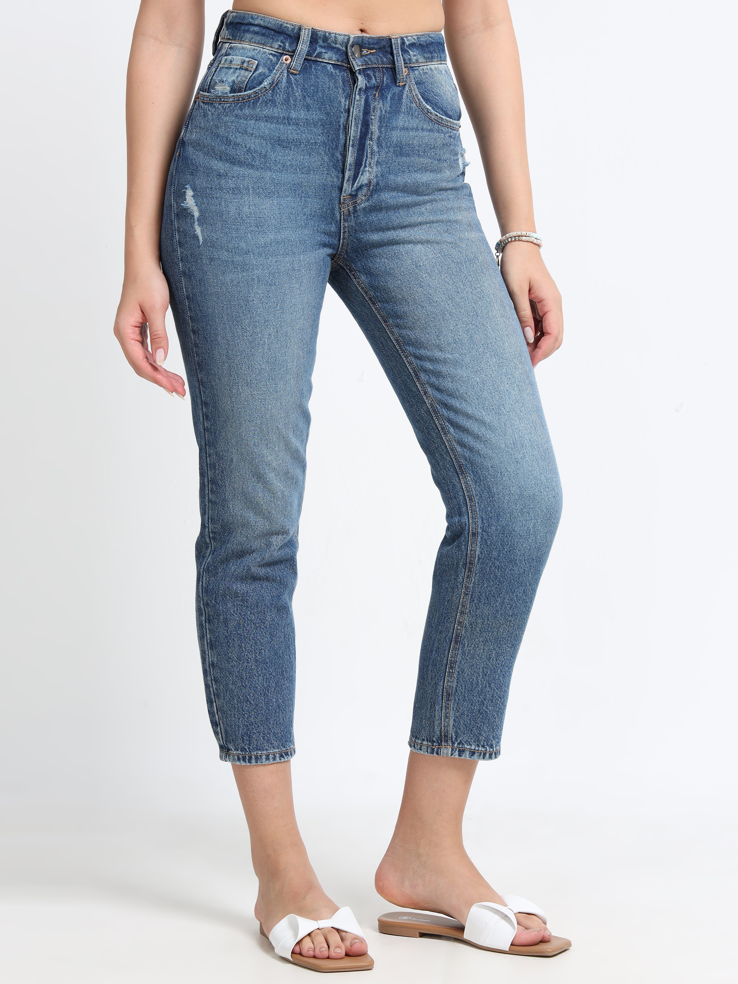 Women Blue Slim Fit Denims