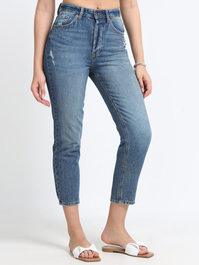 Women Blue Slim Fit Denims