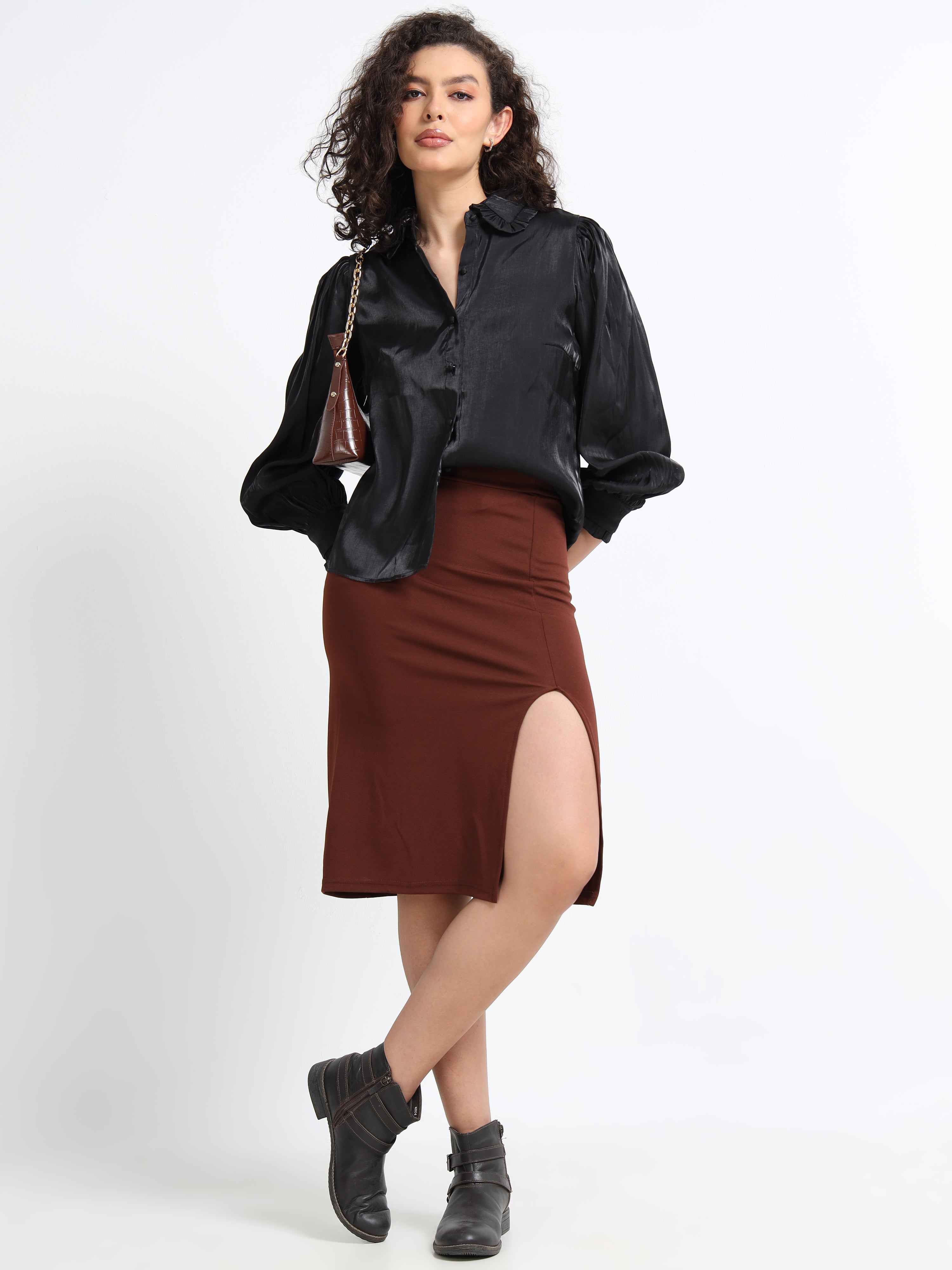 Women Party Balloon Sleeve Shirt