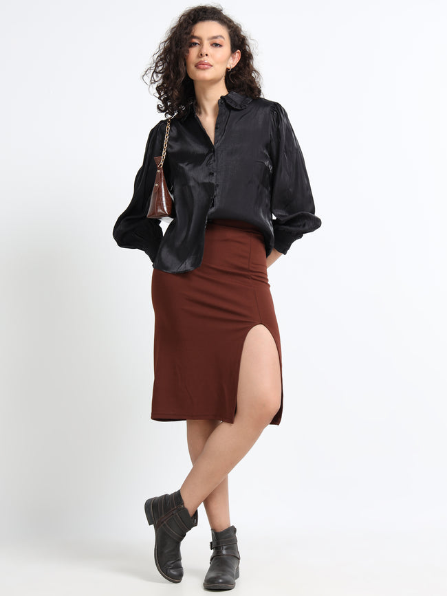 Women Party Balloon Sleeve Shirt