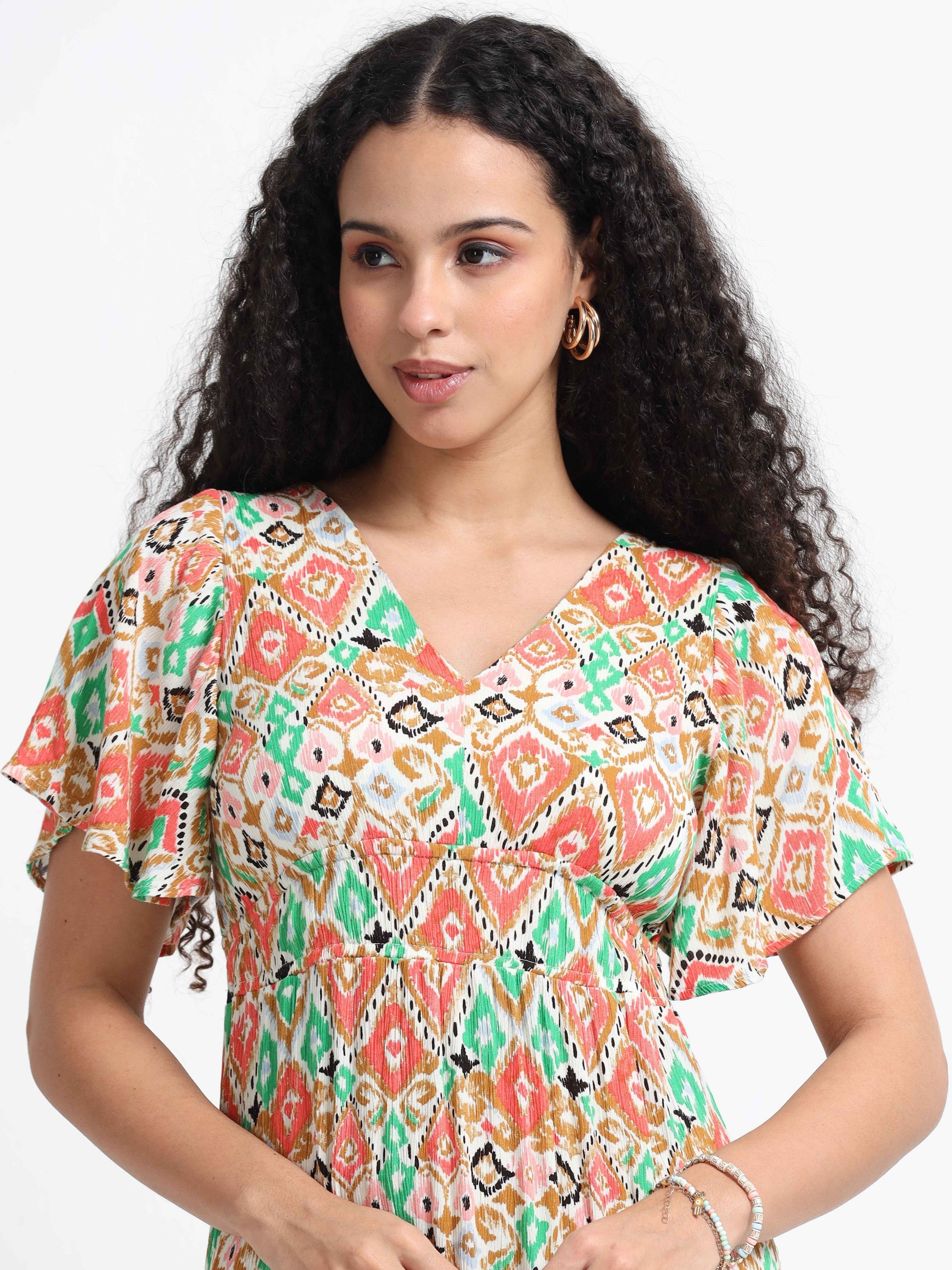 Women Viscose Vibrant Dress