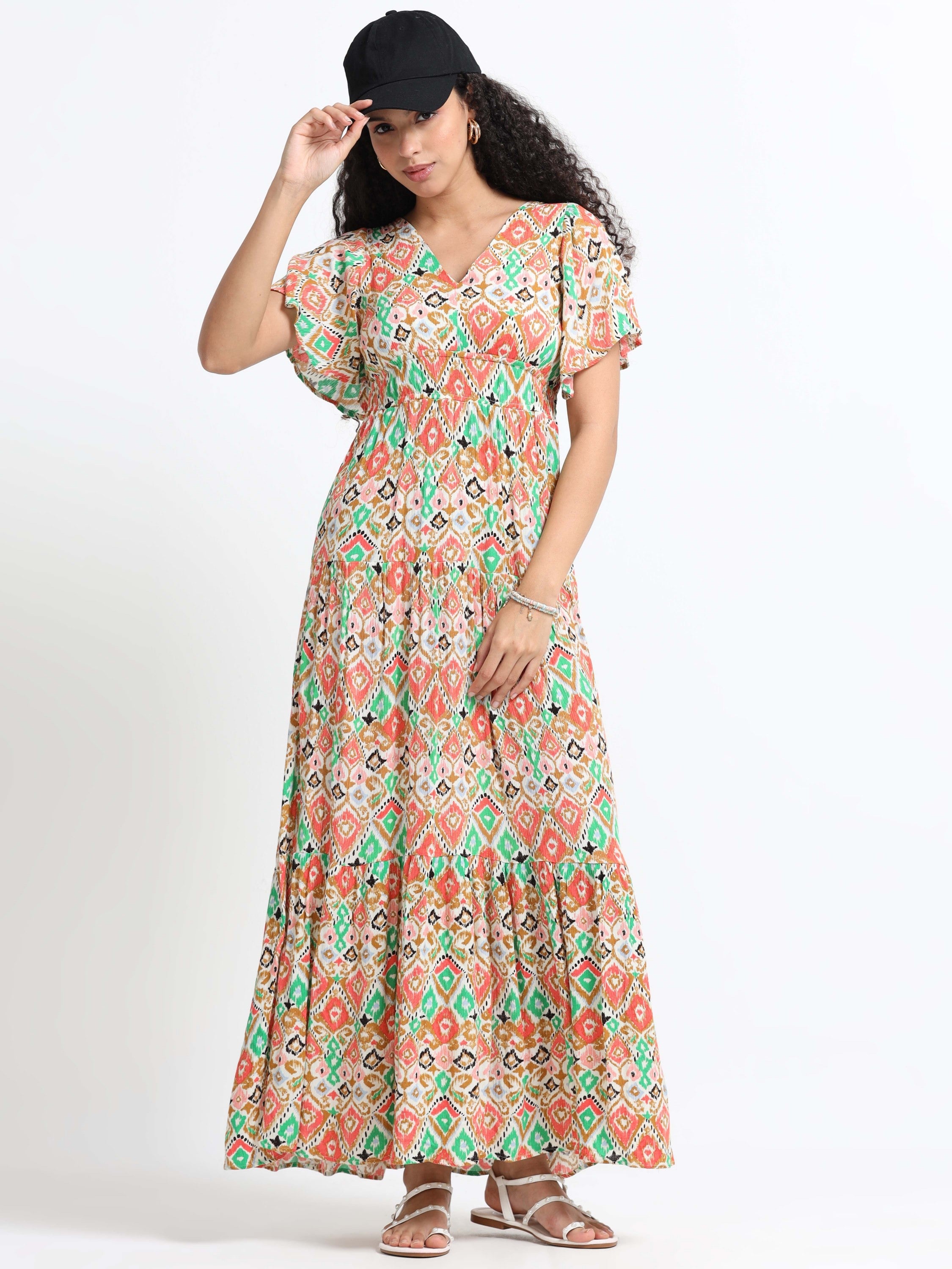 Women Viscose Vibrant Dress