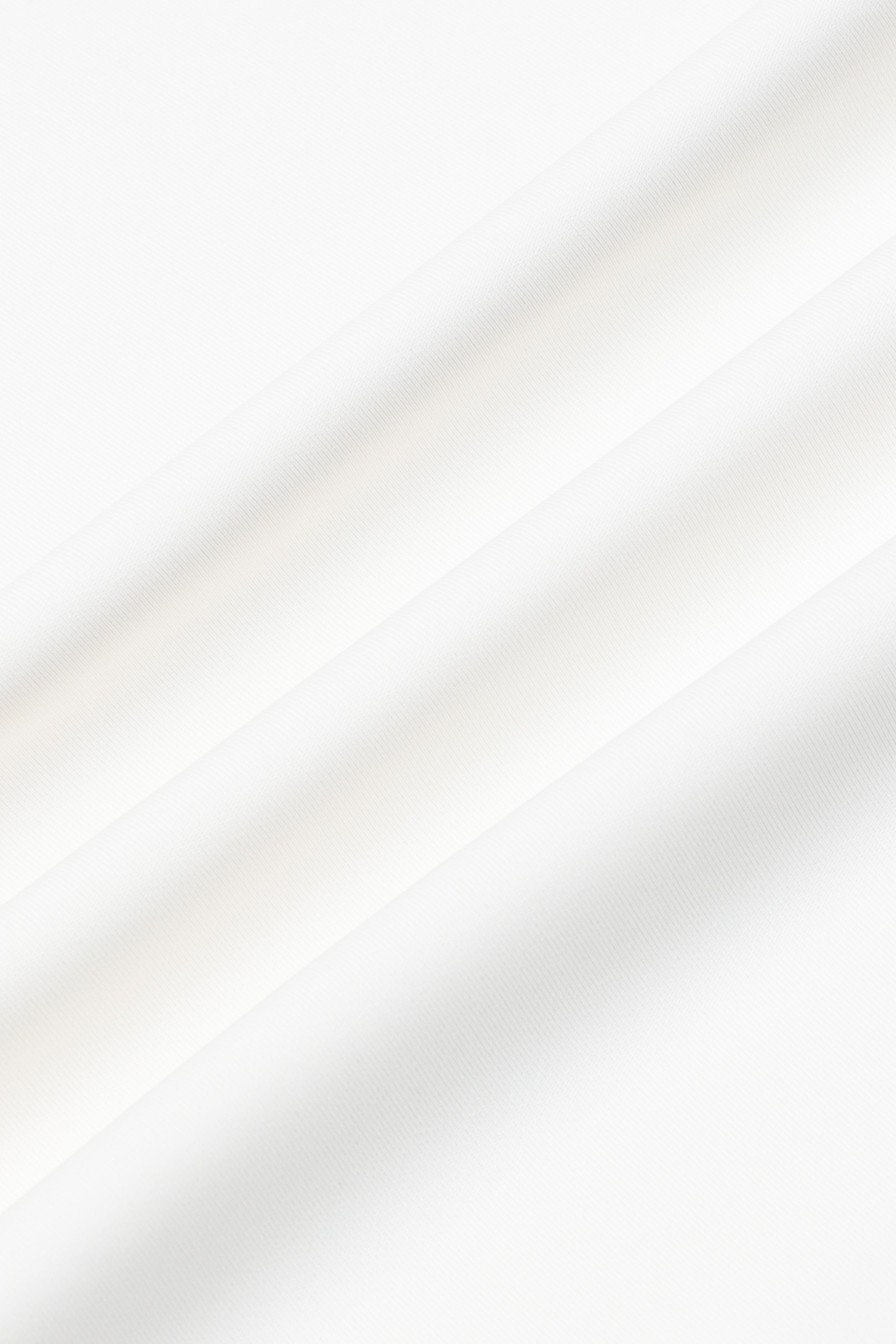 Men Off White Viscose Polo T-Shirt