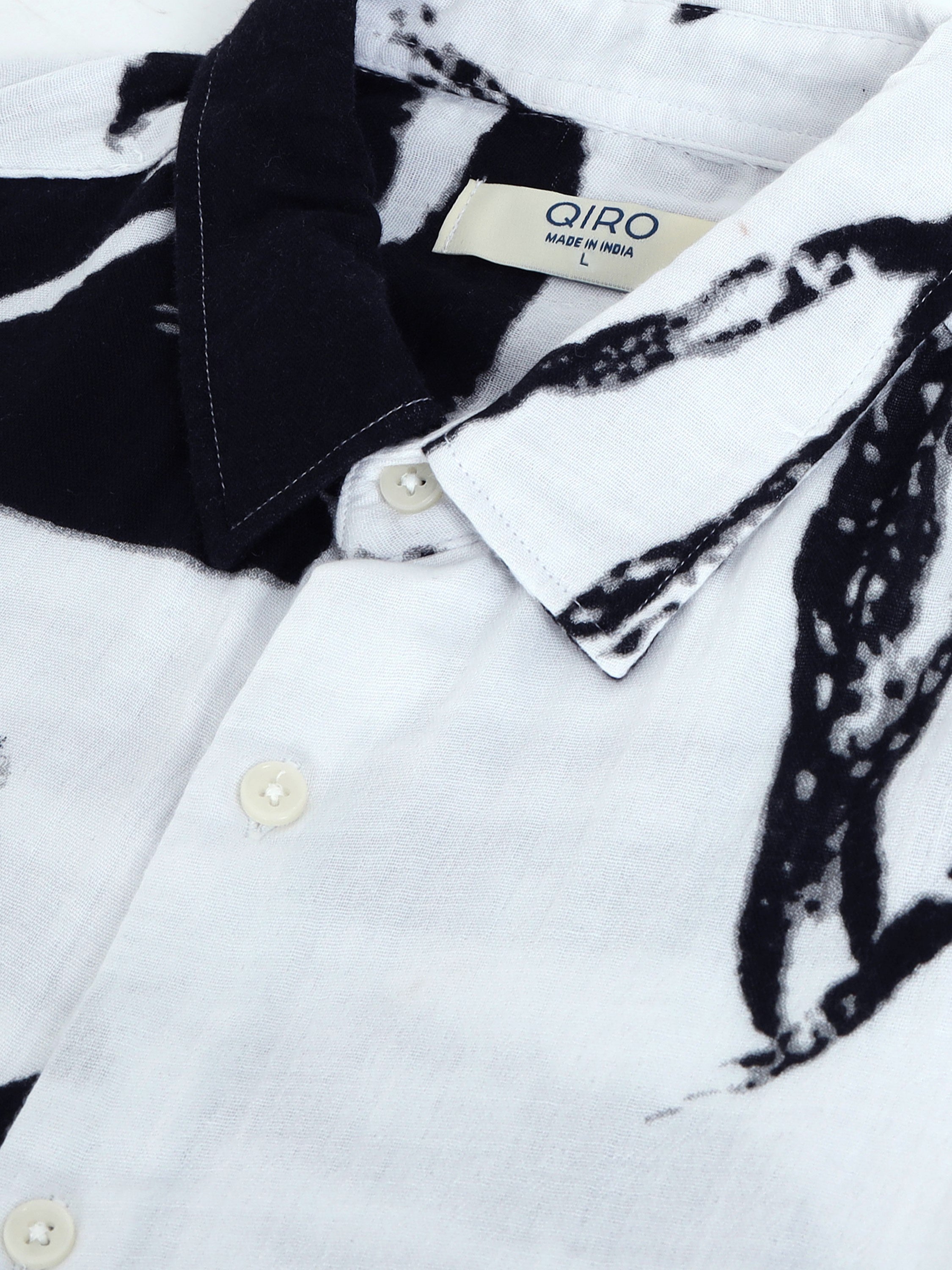 Men Black Printed Resort Shirt