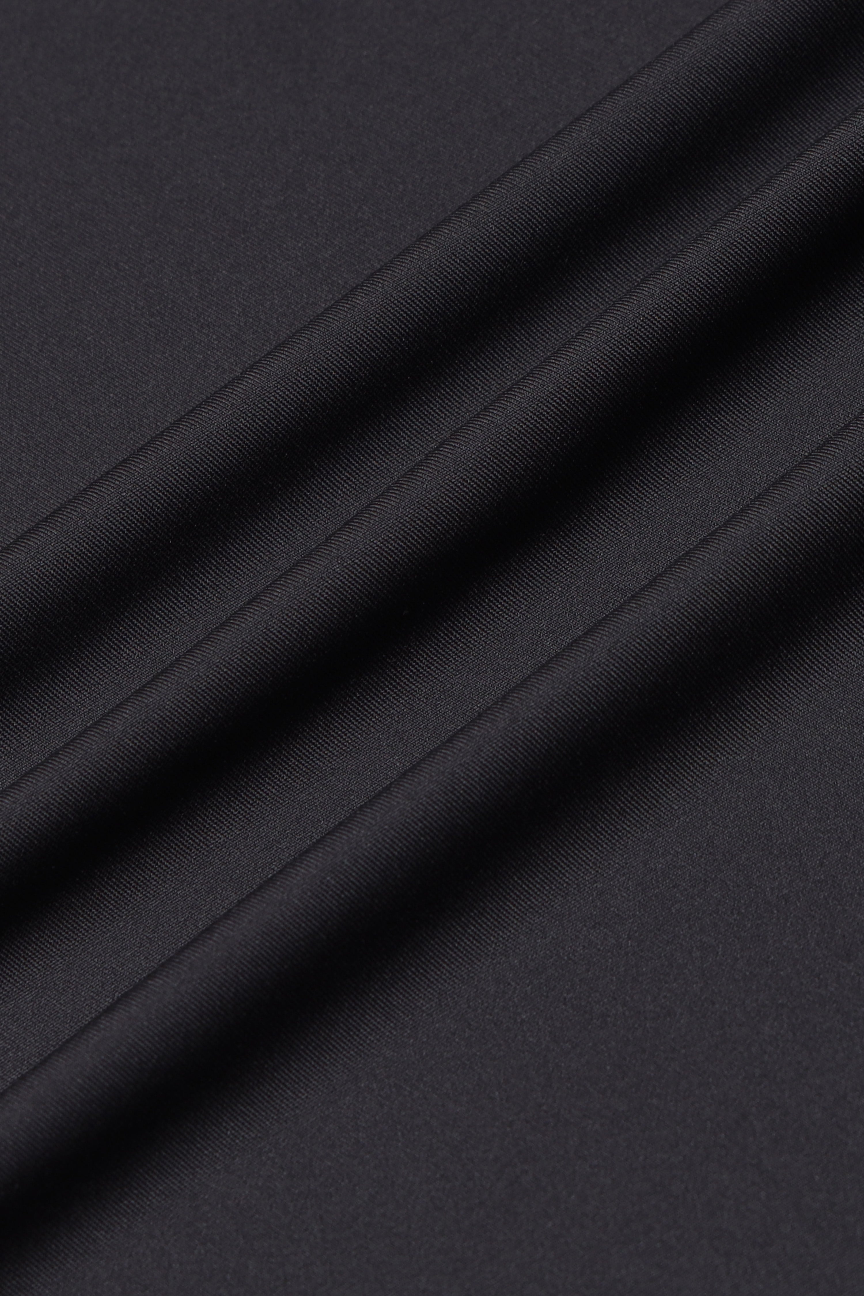 Men Black Viscose Polo T-Shirt
