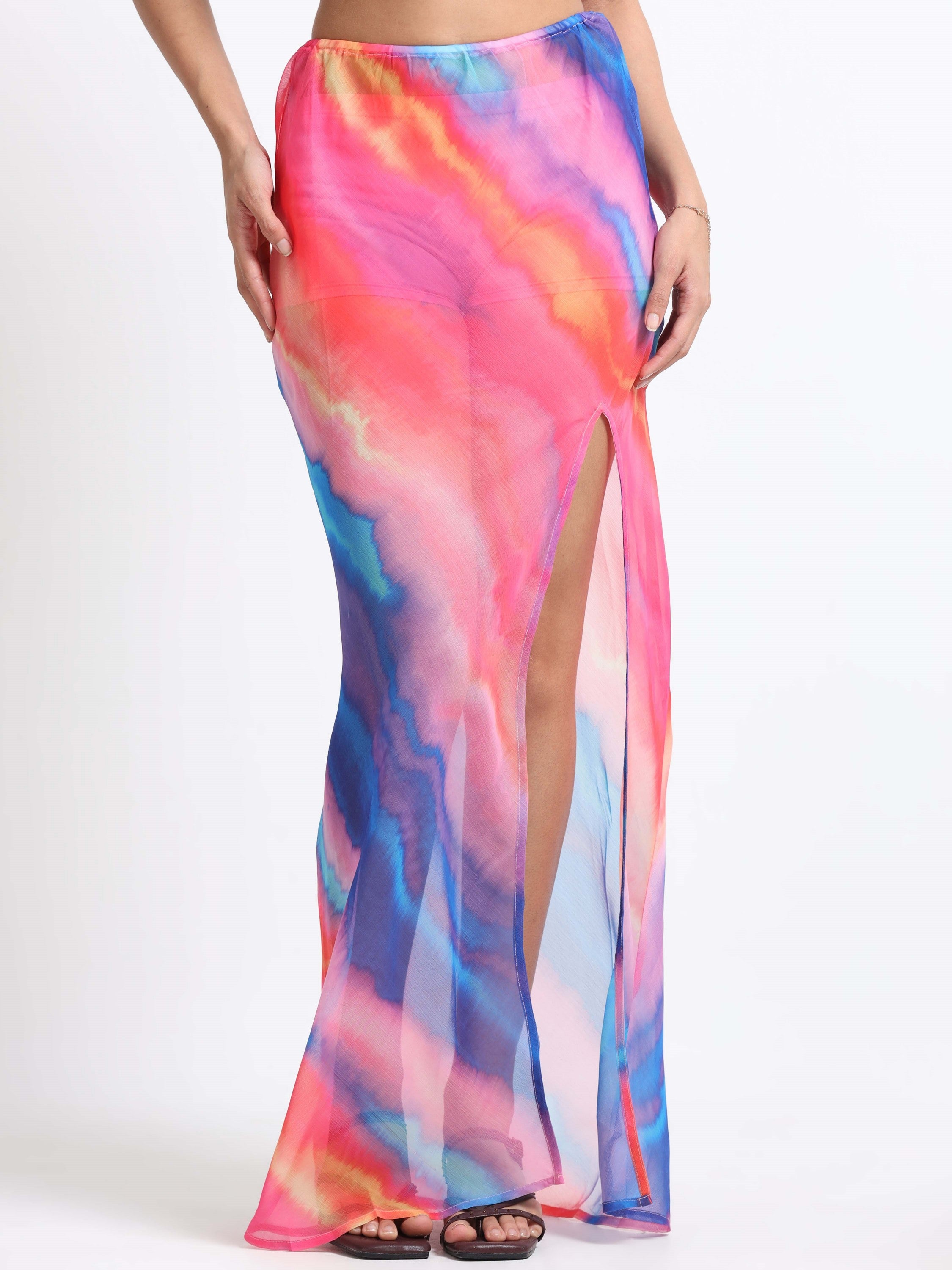 Women Ombre Beach Skirt