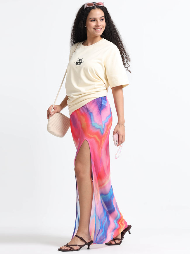 Women Ombre Beach Skirt
