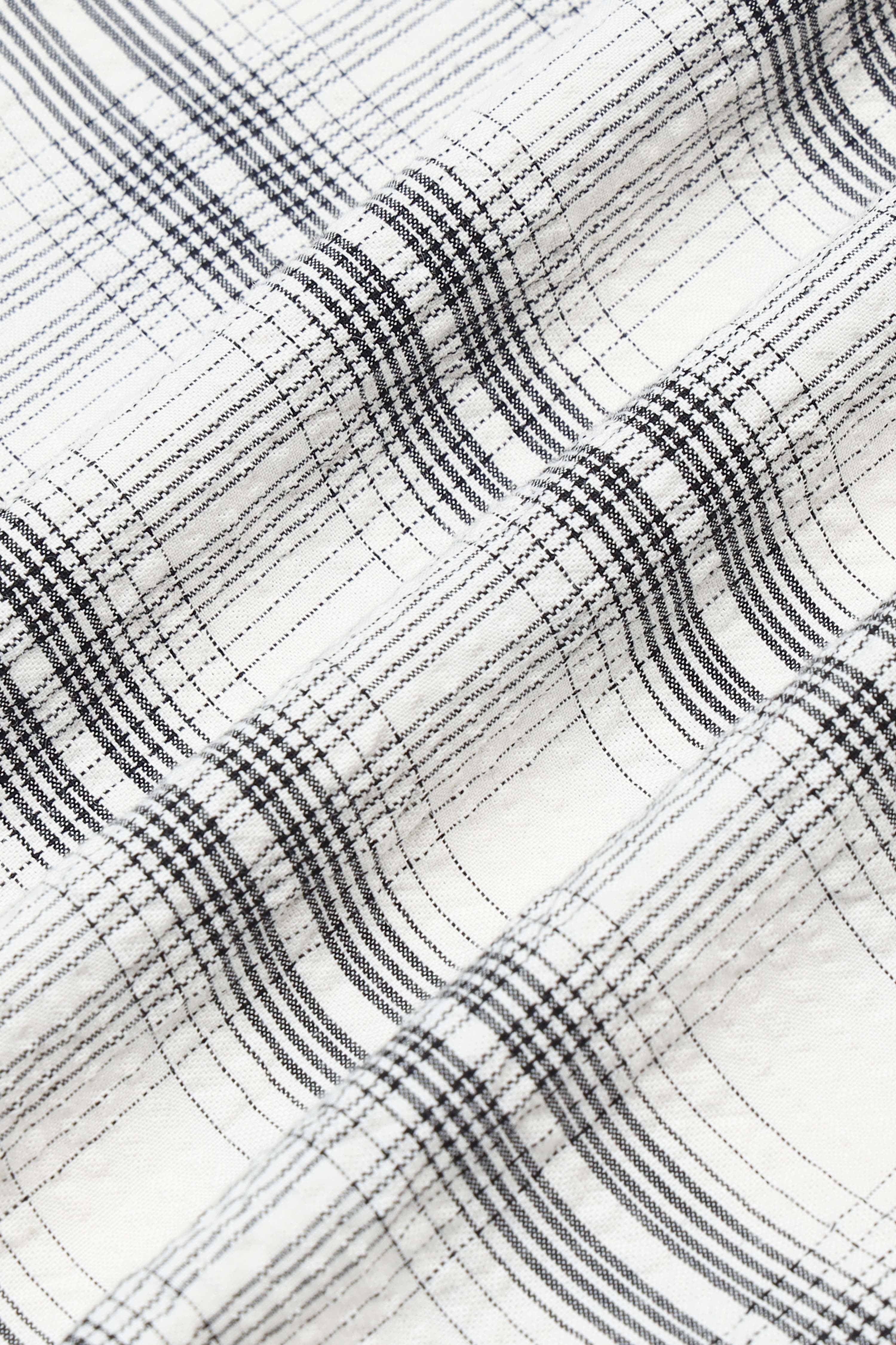 Men Cream Checked Casual Shirt