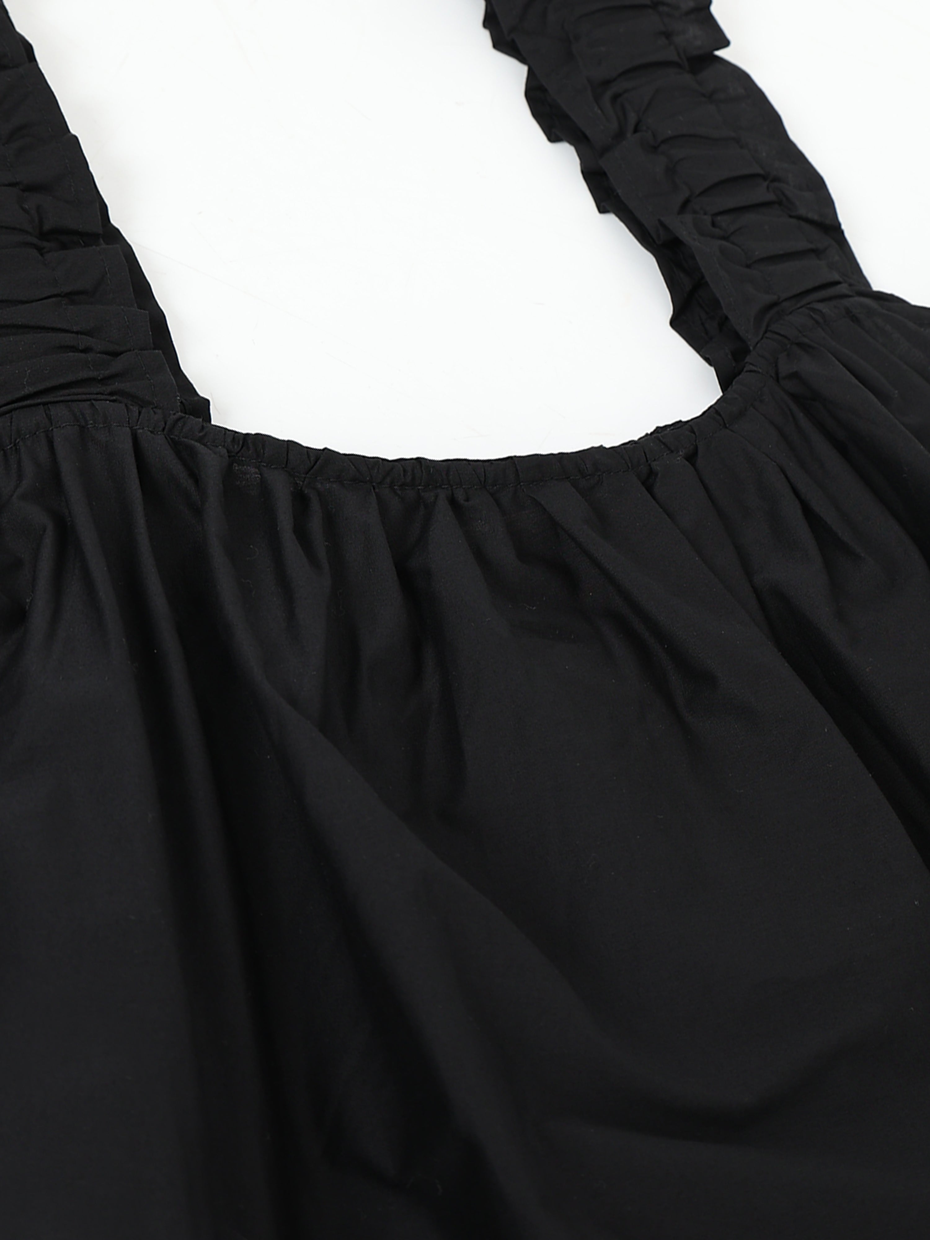 Women Black Relaxed Midi Dress